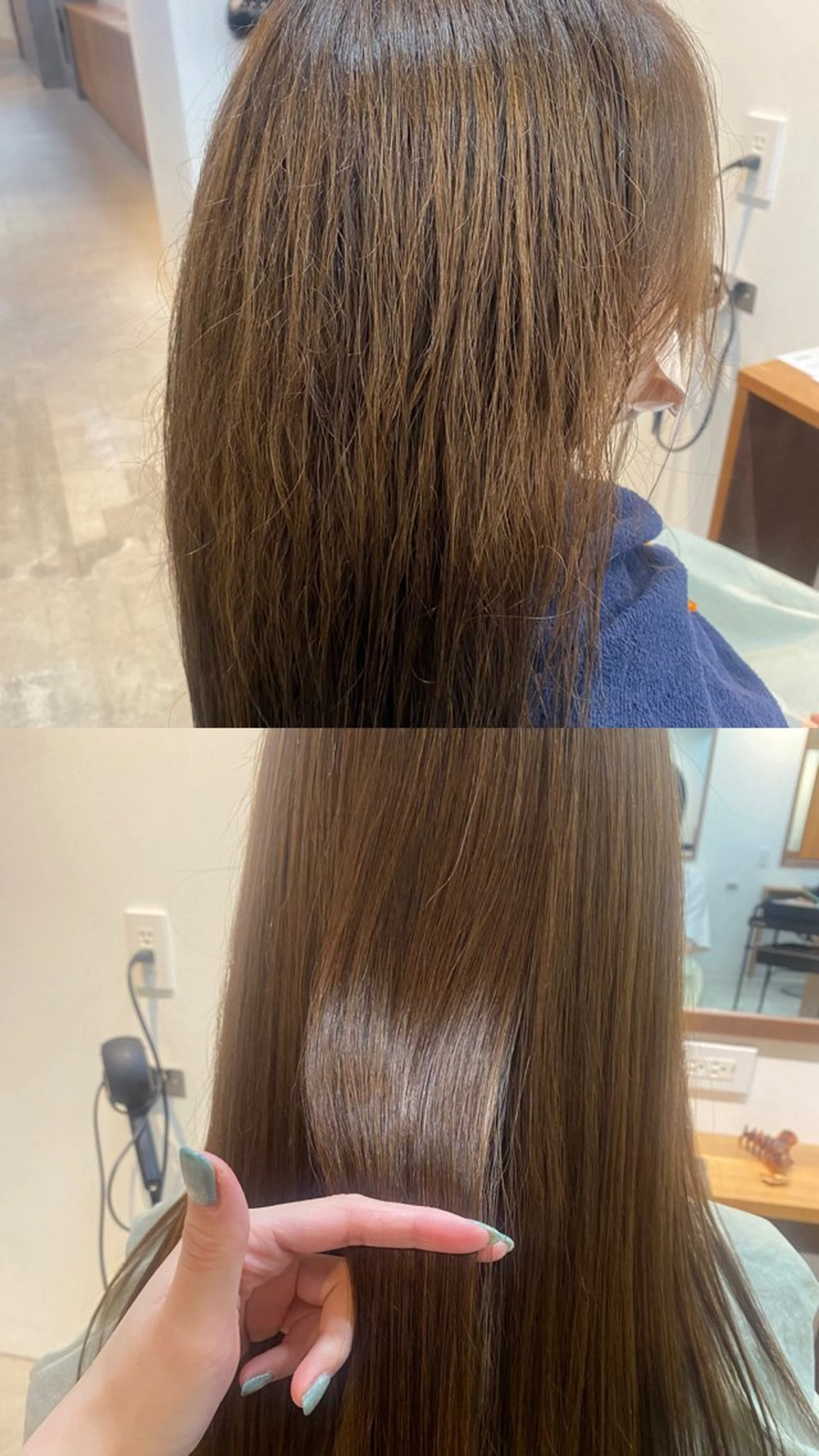 ロング 縮毛矯正 トリートメント 永田 愛莉のヘアスタイル