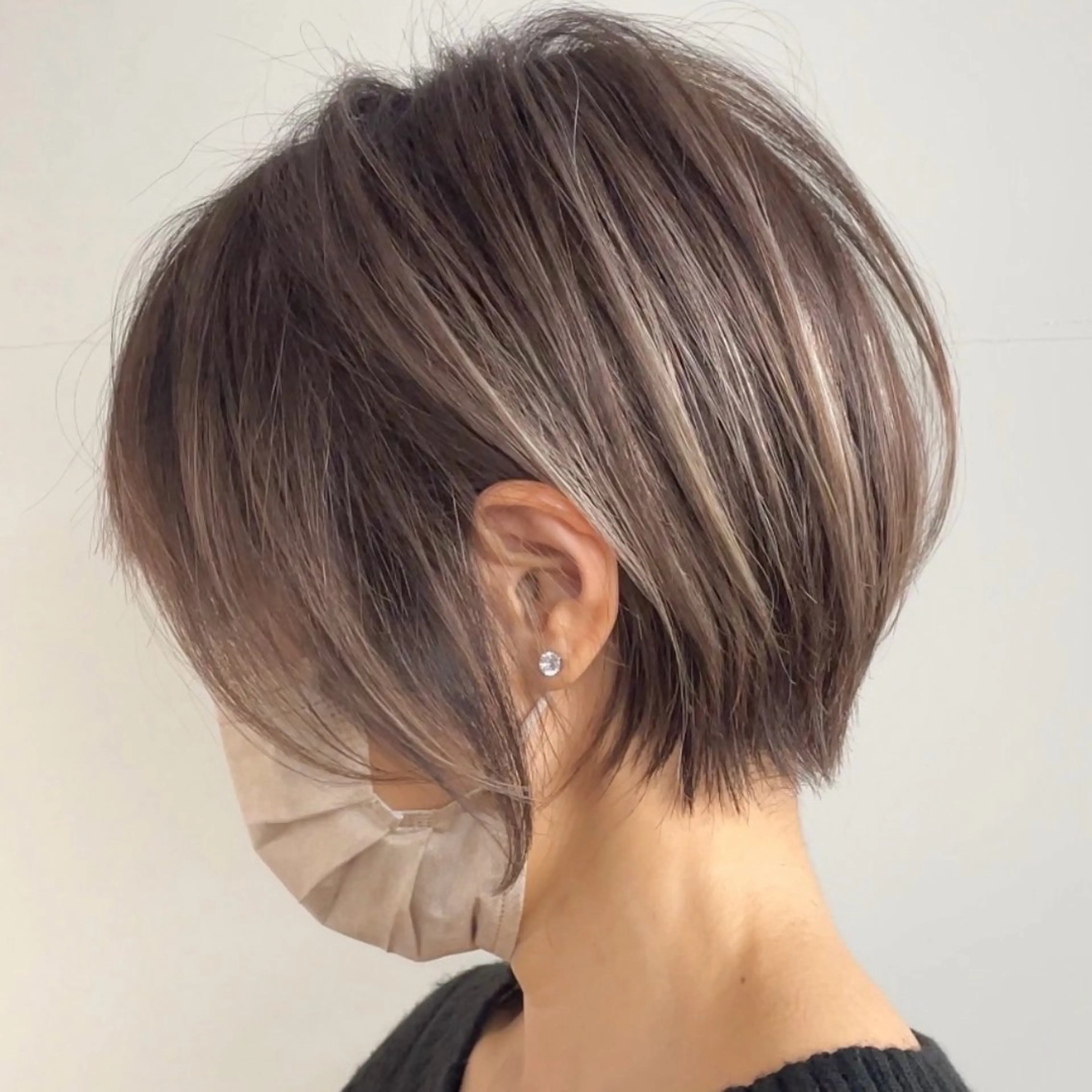 ショート カラー ハイライトカラー ハイライト ショートヘア ショート/ボブ 🤍makiのヘアスタイル