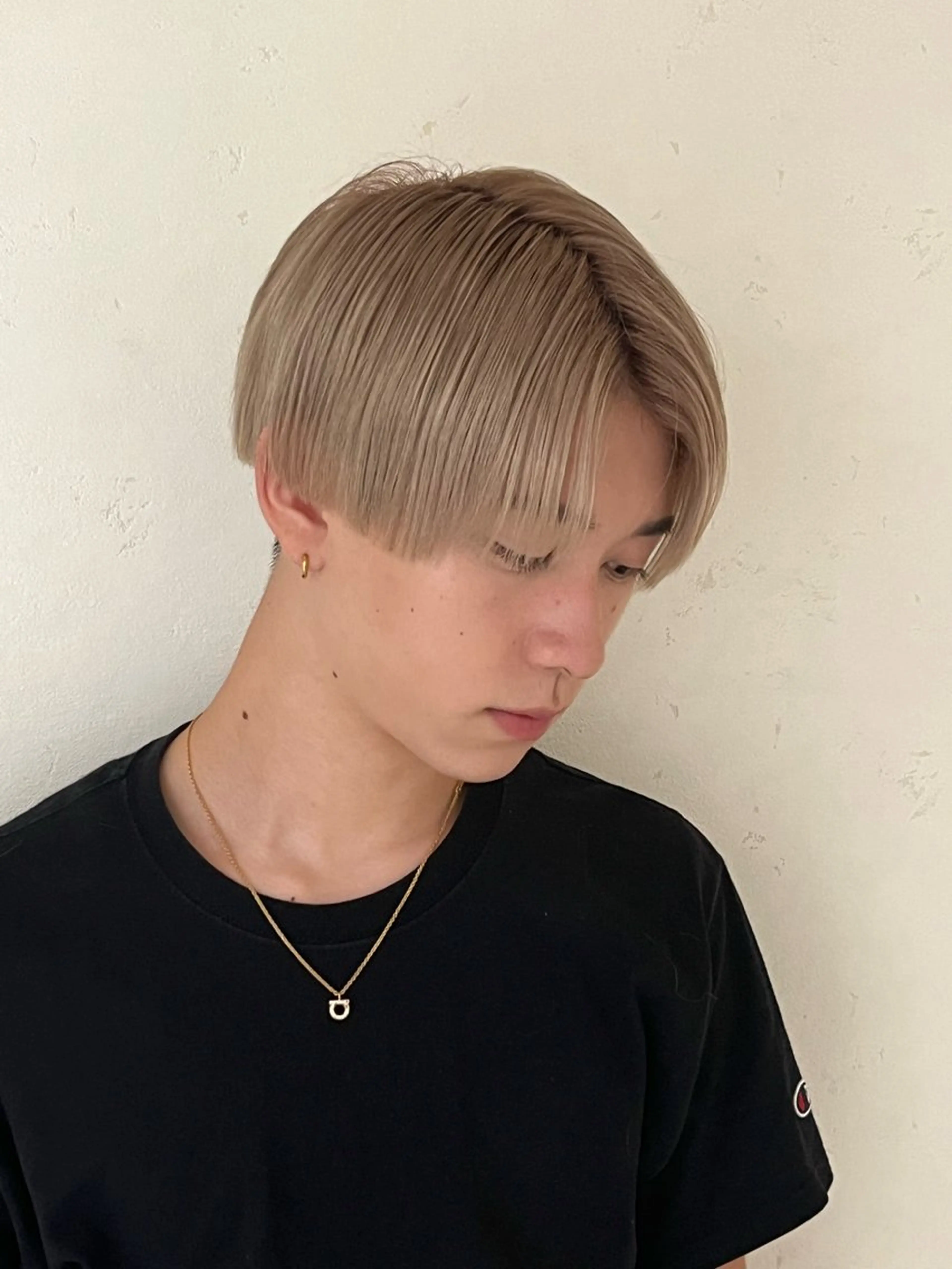 メンズ センターパート 森 亜紗美のヘアスタイル
