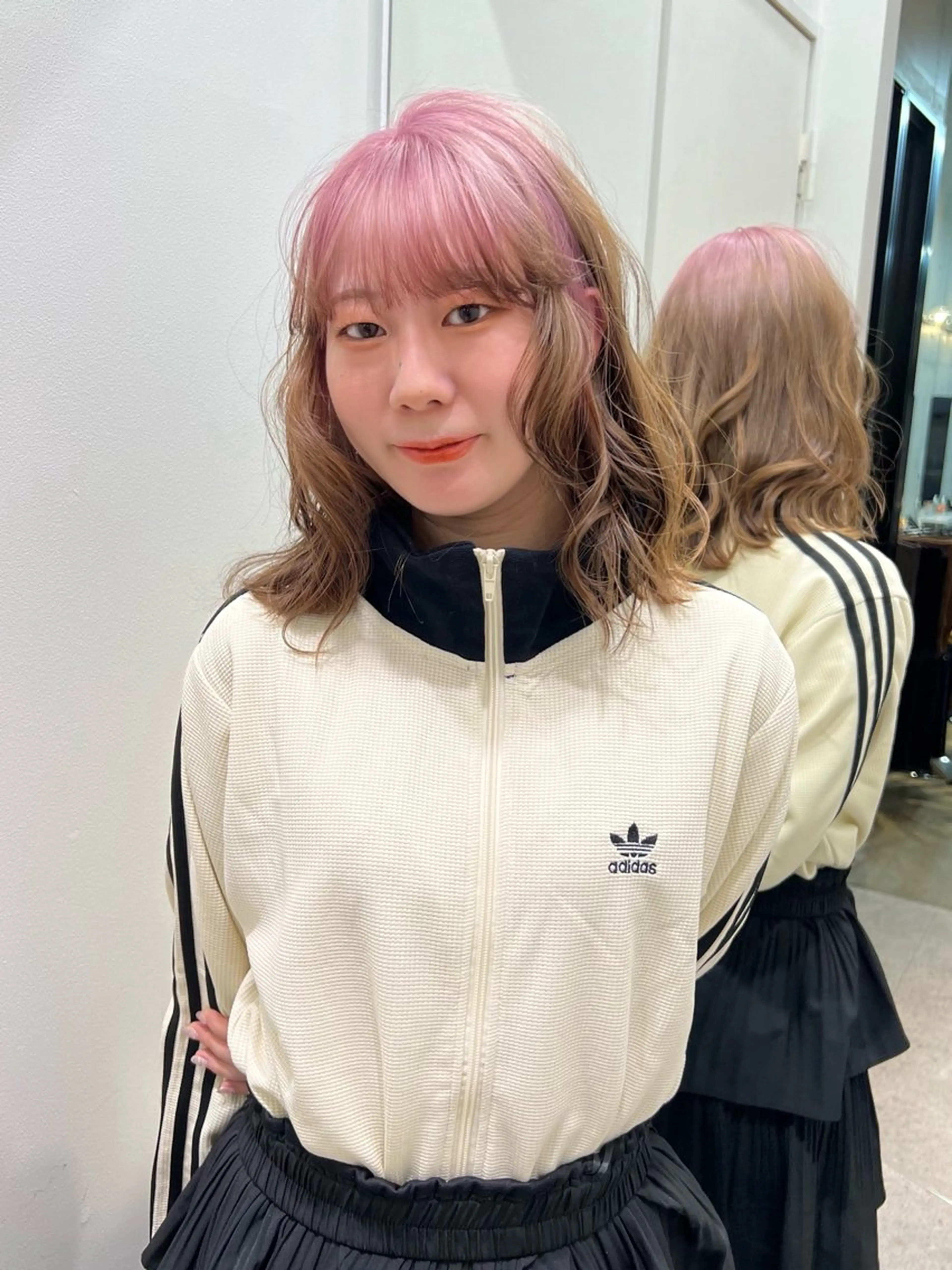 ロング カラー ブリーチ グラデーションカラー カコ♡ ボブ ヘアアレンジのヘアスタイル