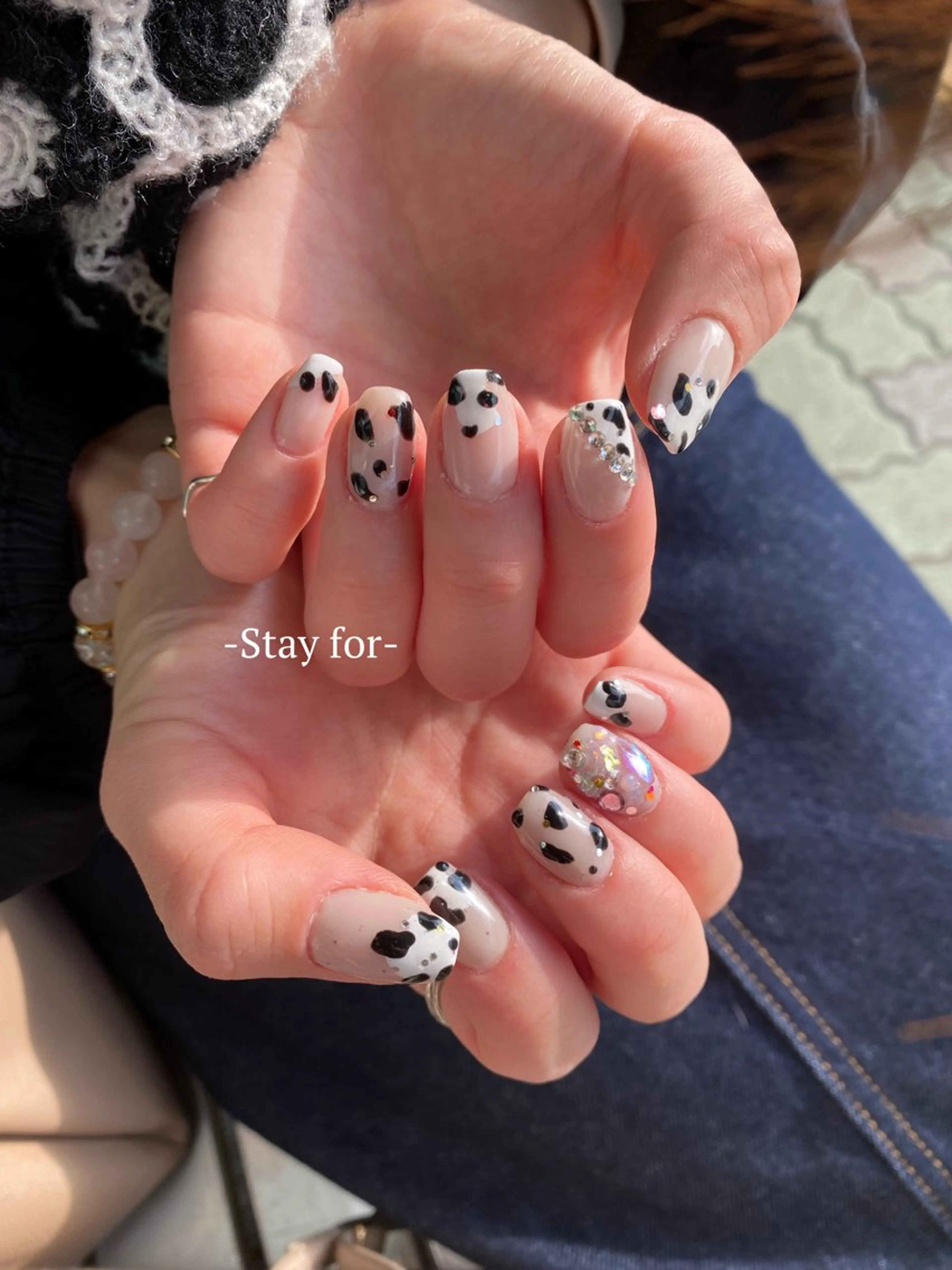 ネイル アニマル柄 持ち込み Stay for_ Sanaのネイルデザイン