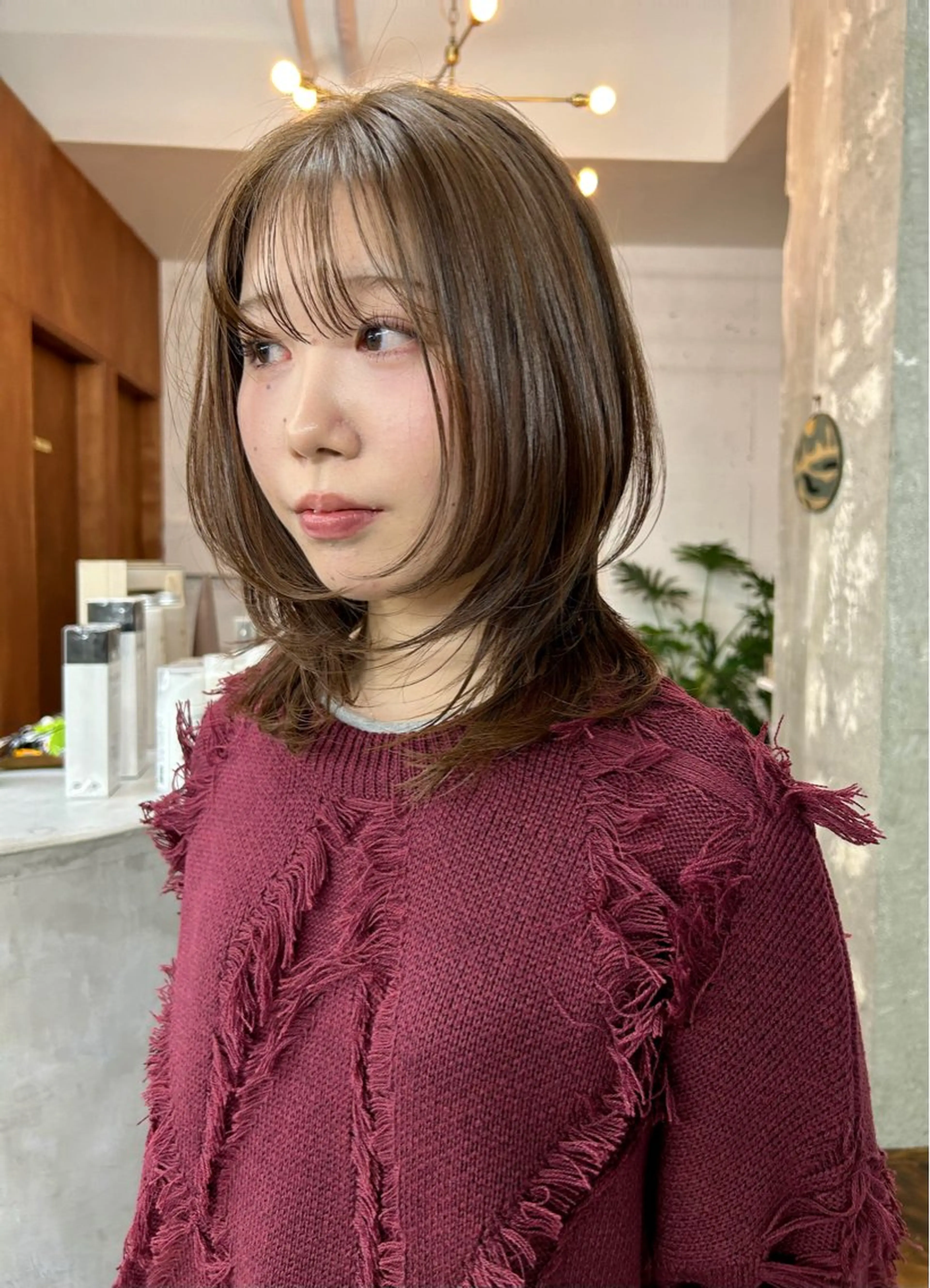 ミディアム ヘアカラー 🫧透明感カラー🫧 ハシモトタケルのヘアスタイル