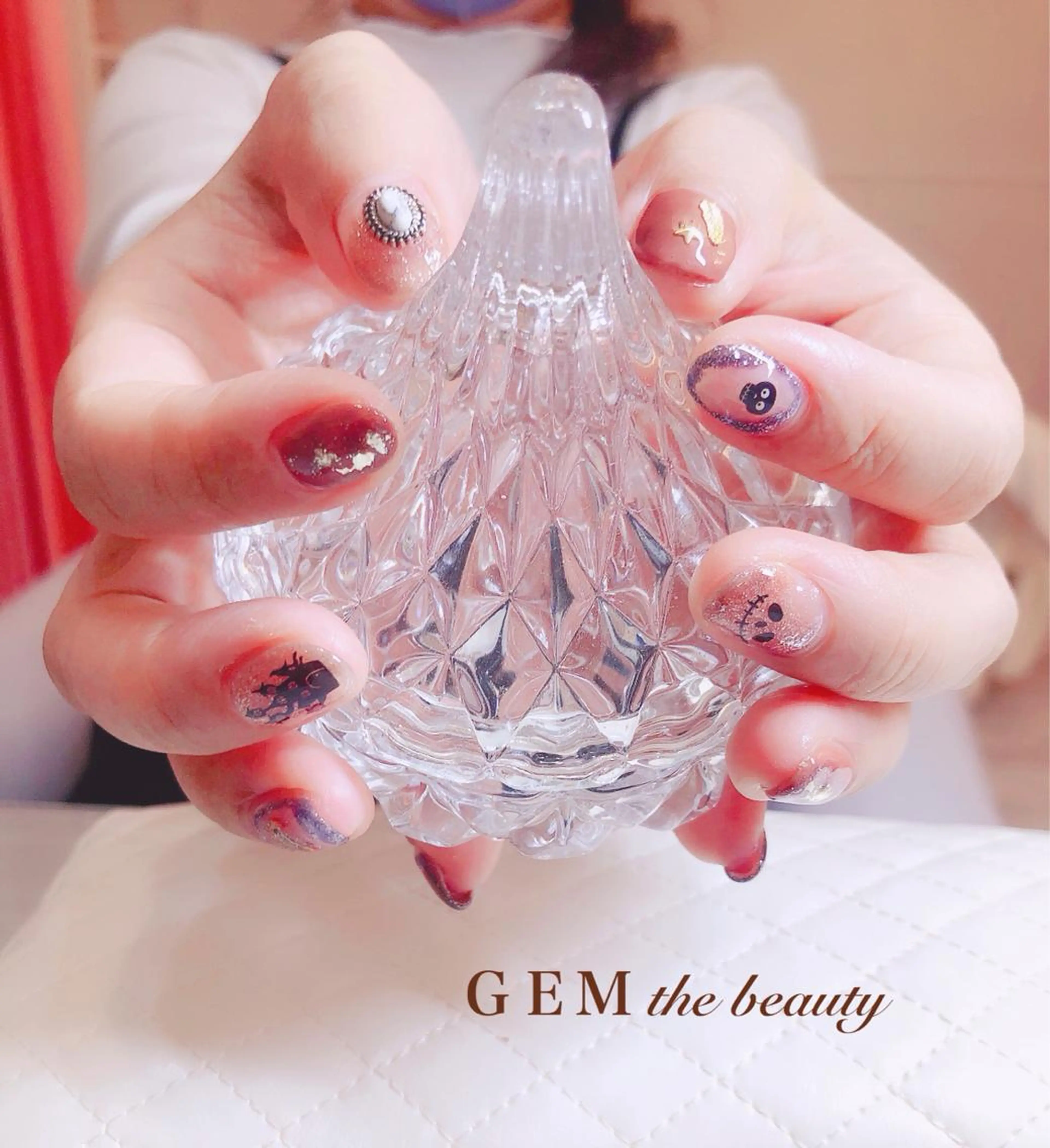 ネイル ジェルネイル ハロウィン GEM  the beautyのマツエク・マツパデザイン