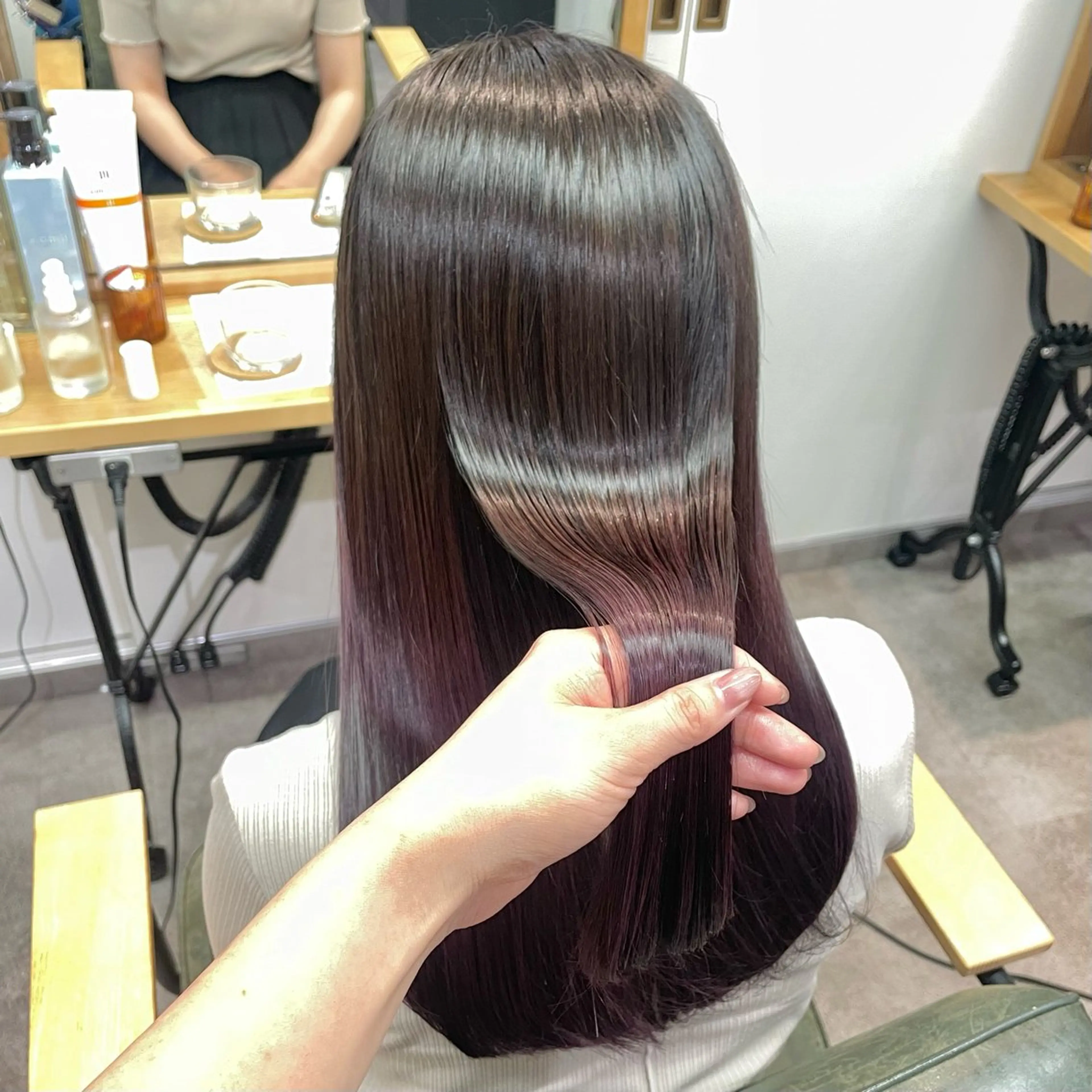 カラー 透明感カラー 髪質改善 ヘアカラー トリートメント 透明感 カラー 艶髪 縮毛矯正🫒airiのヘアスタイル