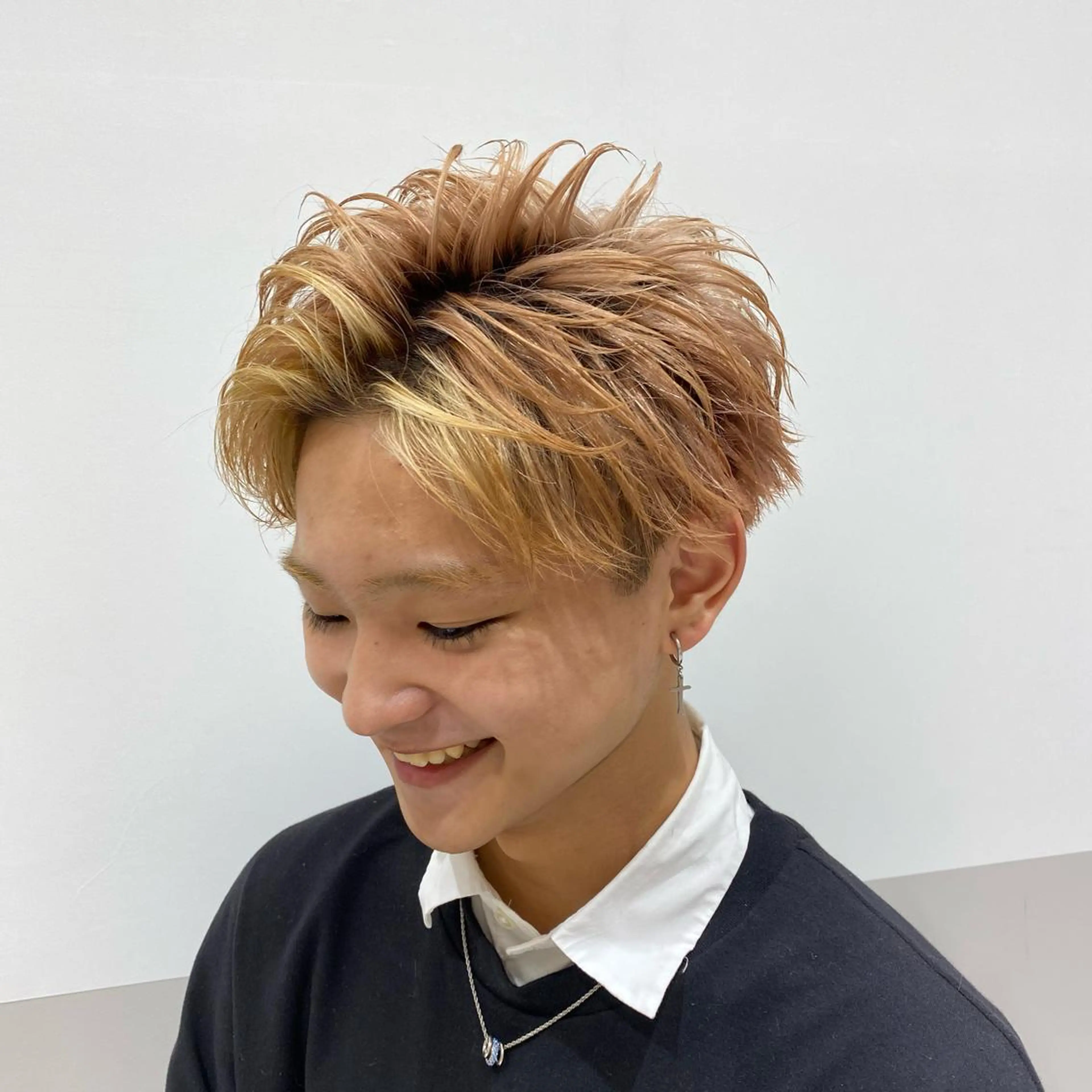 ショート メンズ センターパート 🌱メンズパーマ🌱 篠崎 はやとのヘアスタイル