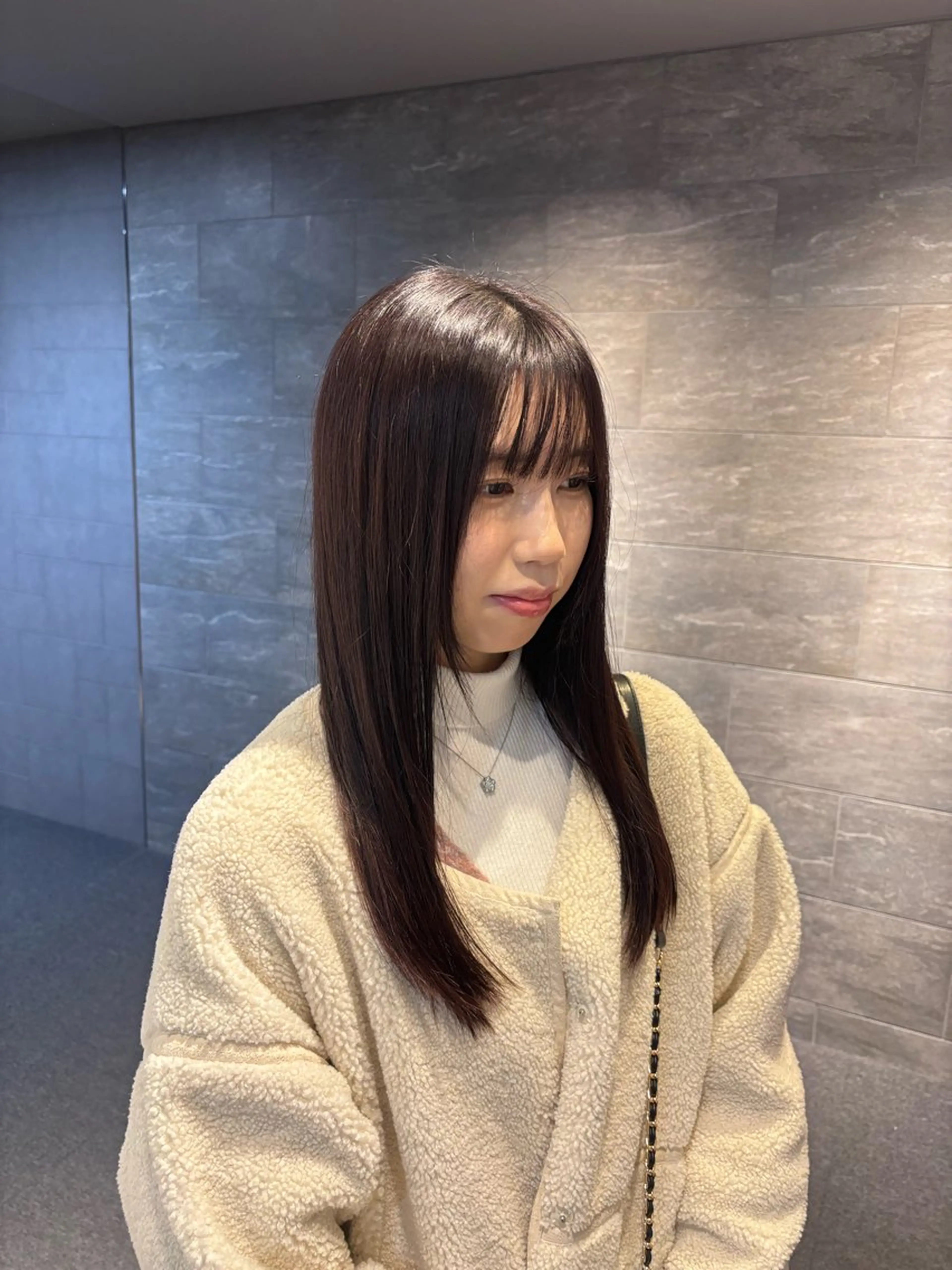 ロング ヘアカラー ツヤ髪🎀暖色カラー さとあみのヘアスタイル