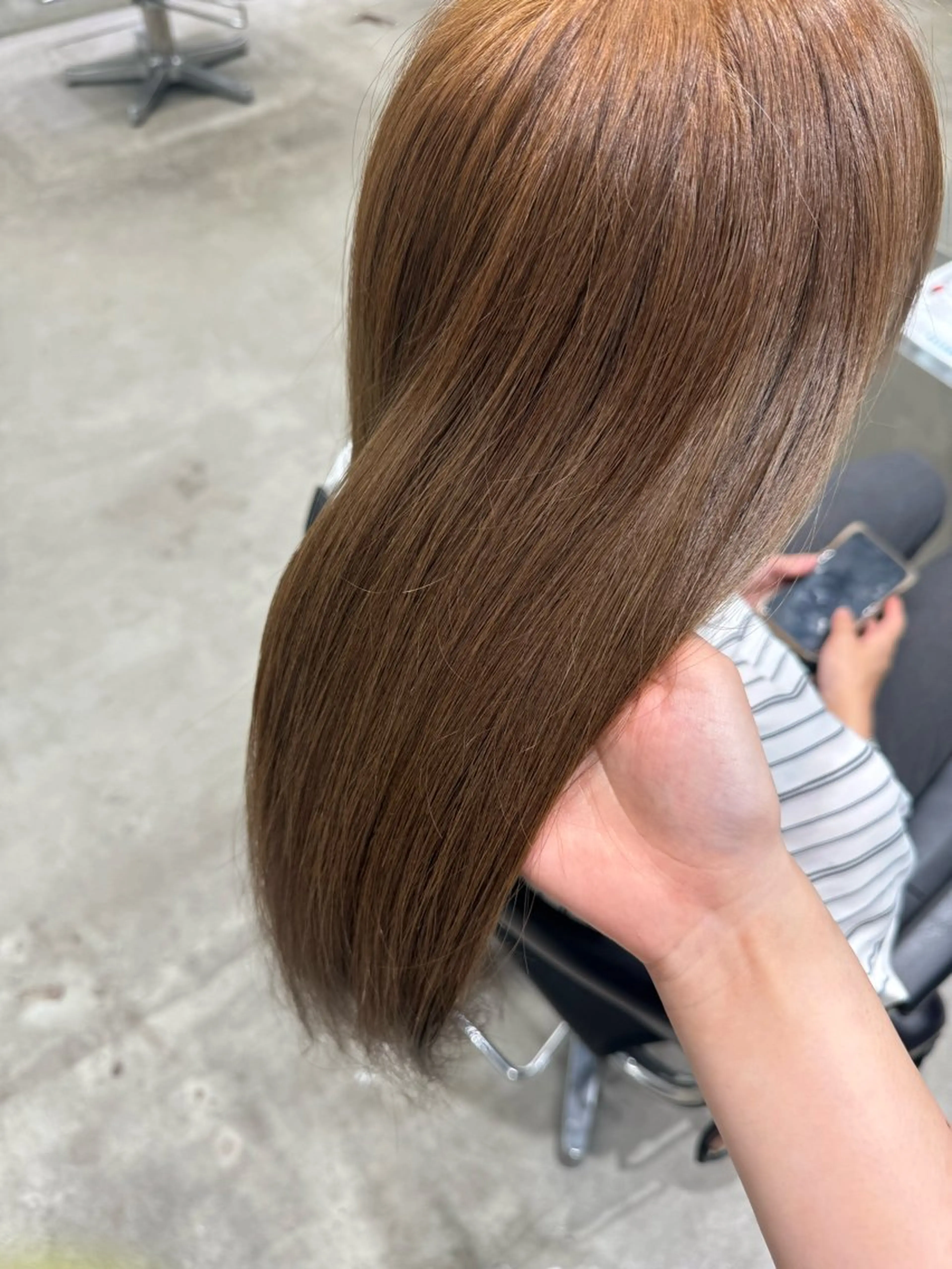 ロング カット ヘアカラー ヘアセット fifth天神メンズ カラーパーマ　/りずのヘアスタイル