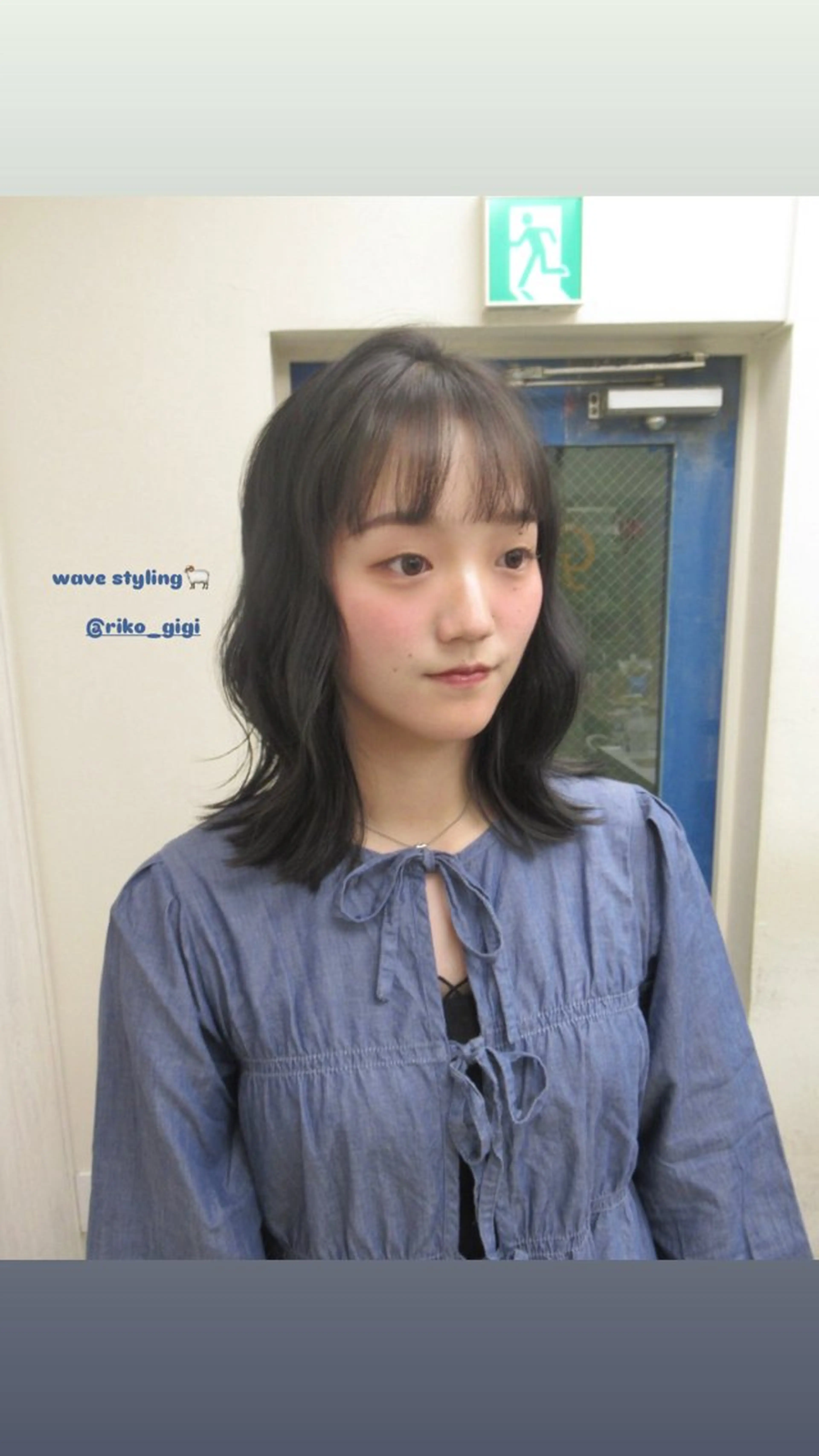 ミディアム カラー ヘアアレンジ Gigi 代々木所属・りこ 🐈‍⬛韓国艶カラーのヘアスタイル