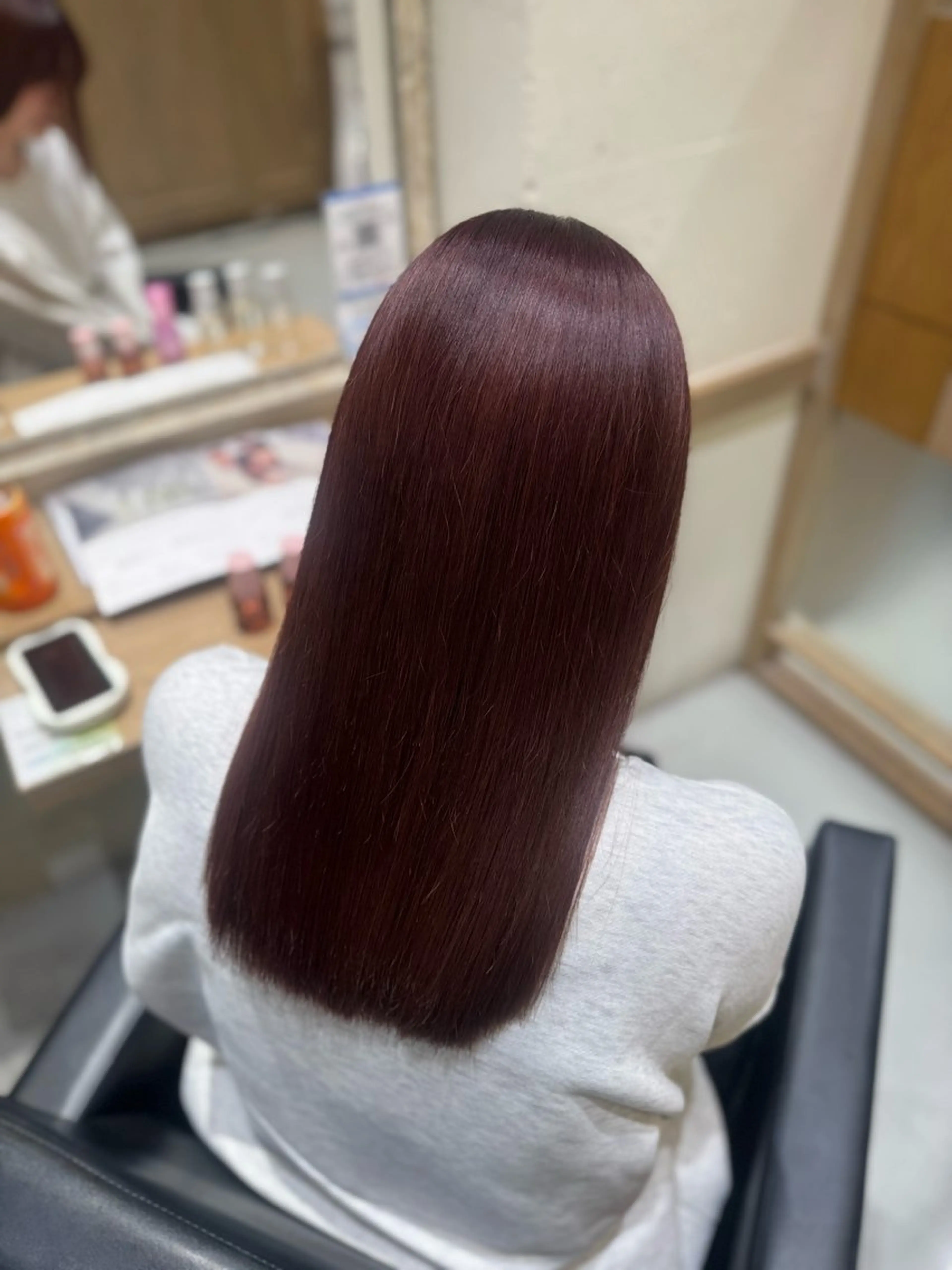 ロング カラー ヘアカラー トリートメント 𝐦𝐚𝐨🐈‍⬛ 🌙髪質改善/艶髪のヘアスタイル
