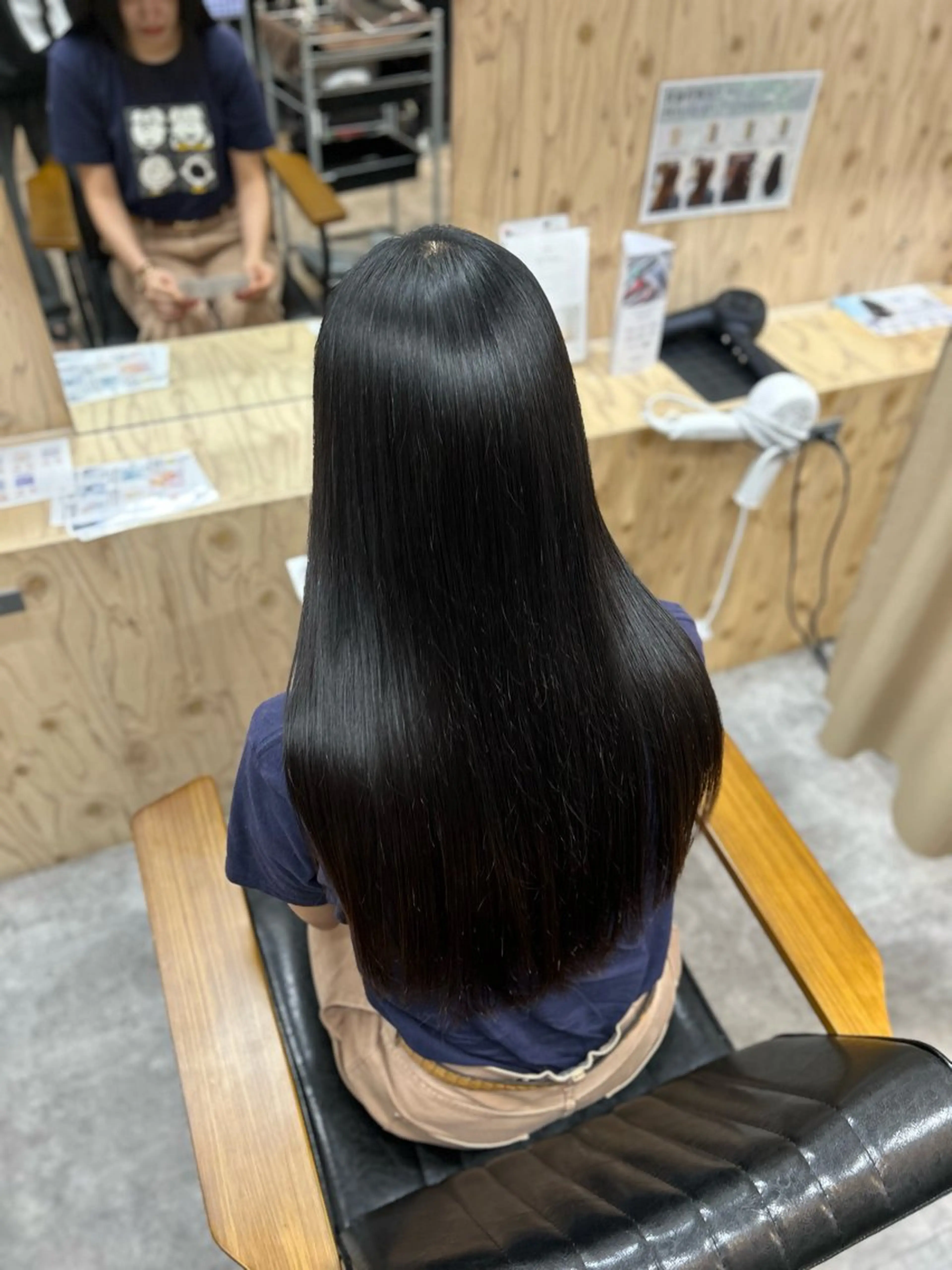 ロング ロング カット 縮毛矯正 トリートメント 岩田 一駿/名古屋/ 伏見/栄/縮毛矯正のヘアスタイル