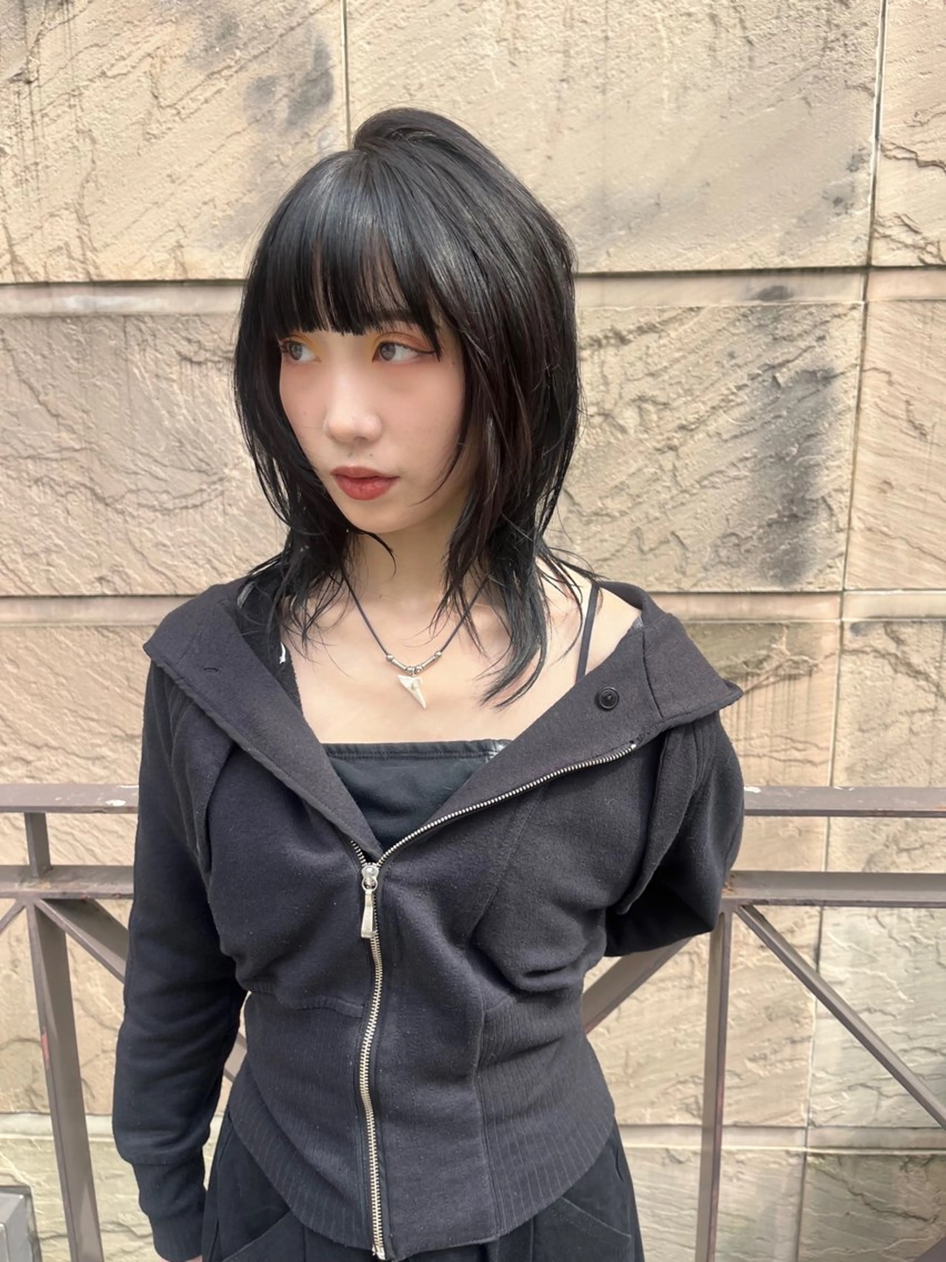 ミディアム カラー ヘアアレンジ カット ヘアカラー 渡邉 舞のヘアスタイル