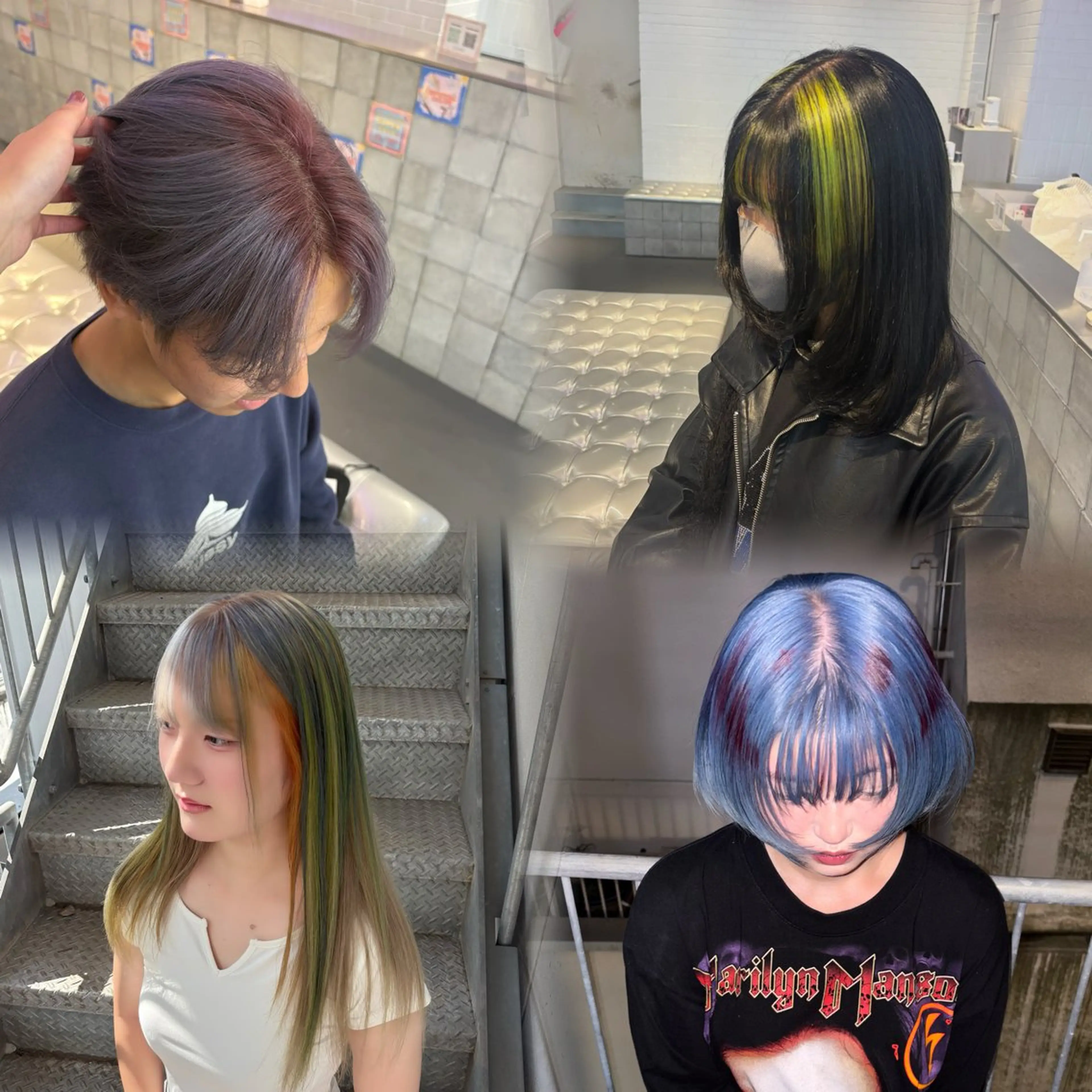 【オーダーメイド🌈】デザインカラー🩰ケアブリーチ+全体カラー+お好きなデザイン+ケアトリートメントの写真