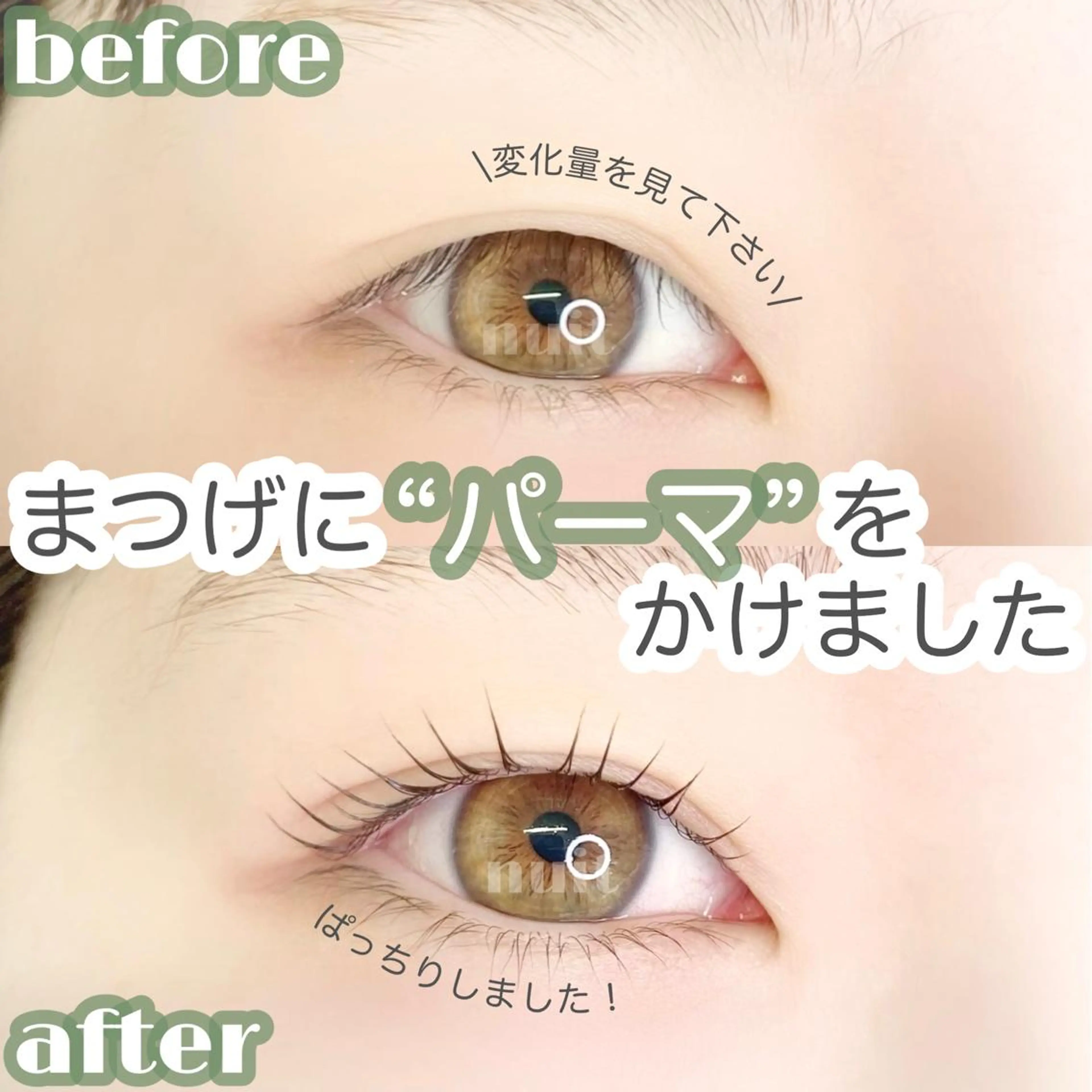 マツエク・マツパ パリジェンヌラッシュリフト eyelash  salon  nuit【ニュイ】所属・nuit 【ニュイ】 大宮 /　yucaのマツエク・マツパデザイン