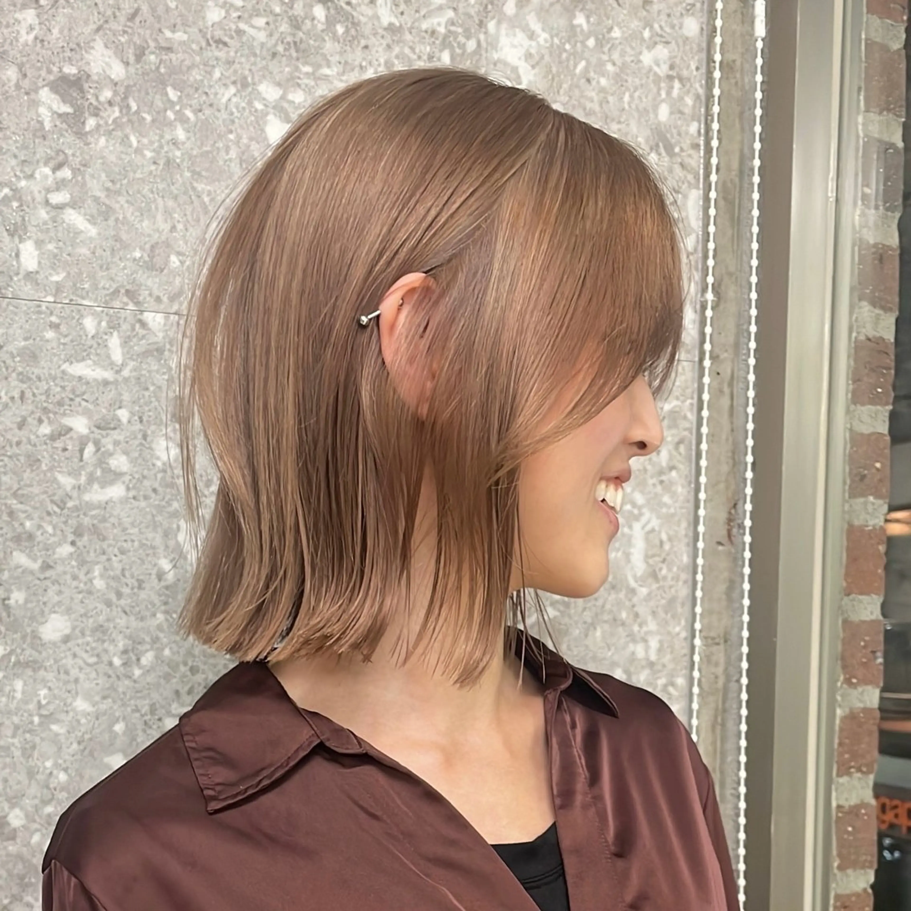 ミディアム ボブ レイヤーカット 松下 友希 【fifth】のヘアスタイル