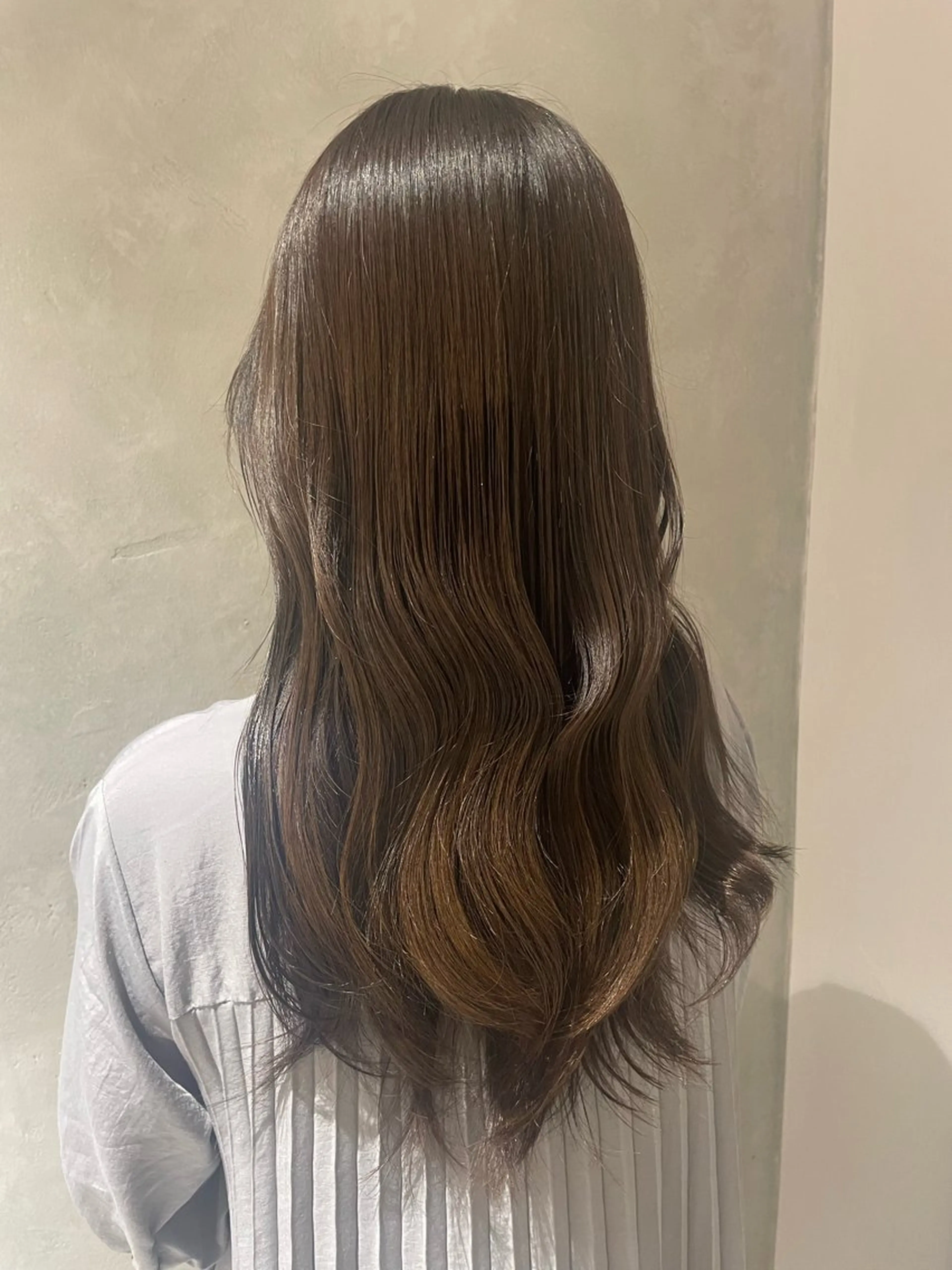 ロング カラー カット ヘアカラー 加藤 未夢のヘアスタイル