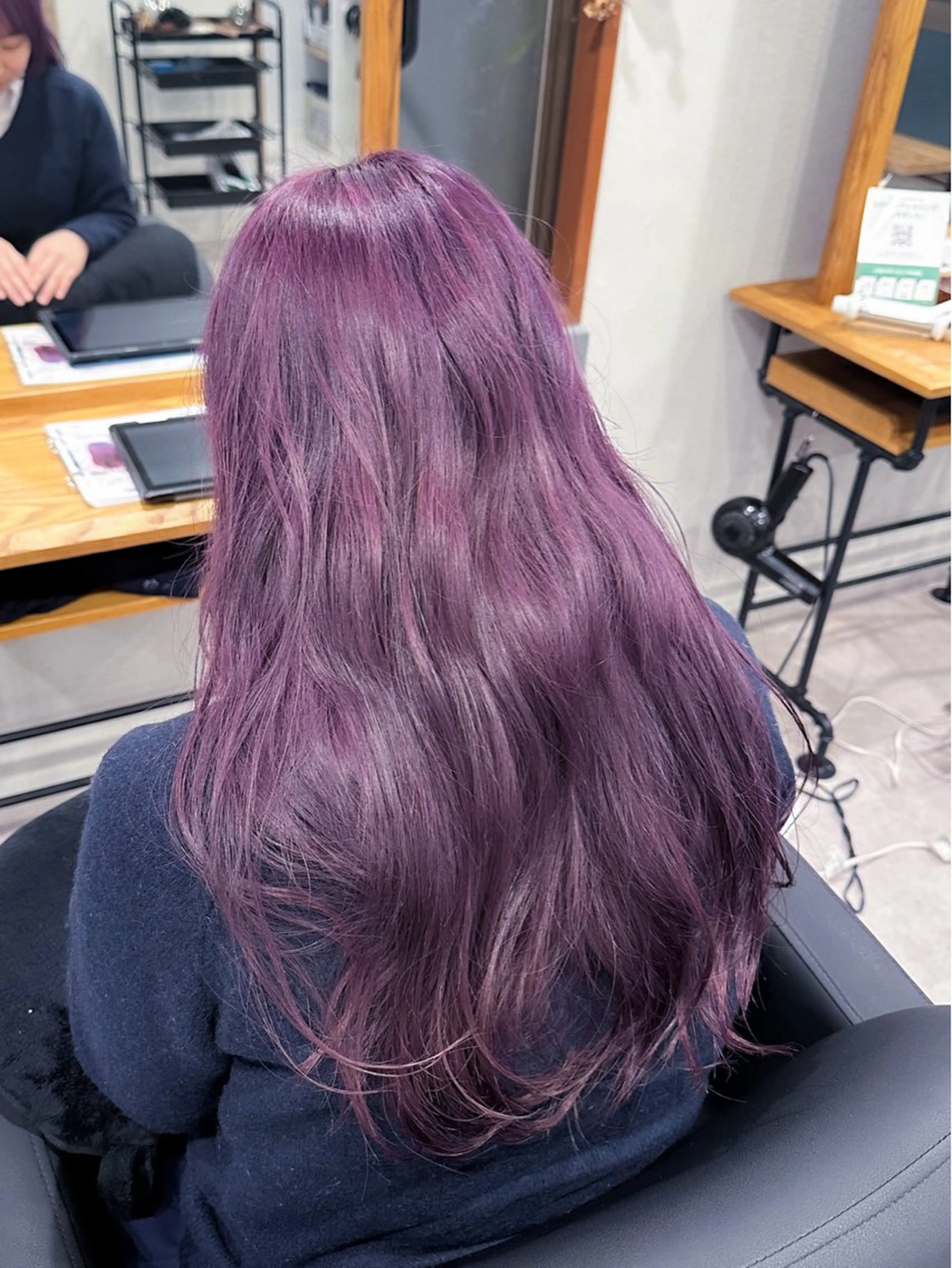 ロング カラー ラベンダーカラー affect 上大岡所属・《ブリーチカラー / 縮毛矯正》坂本爽のヘアスタイル