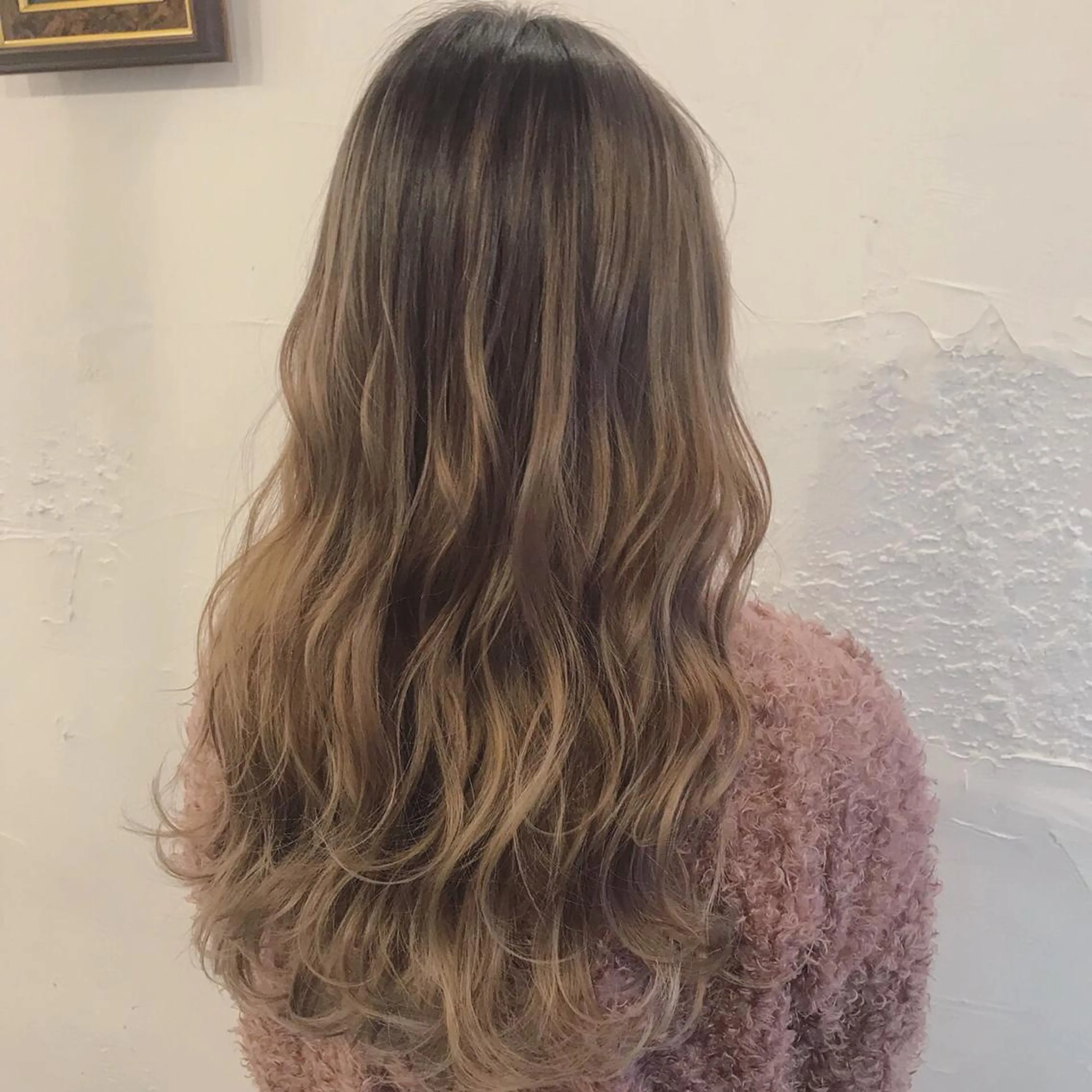 ロング カラー バレイヤージュ レイヤーカット 髪の悩みを解決！ 那須達敦のヘアスタイル