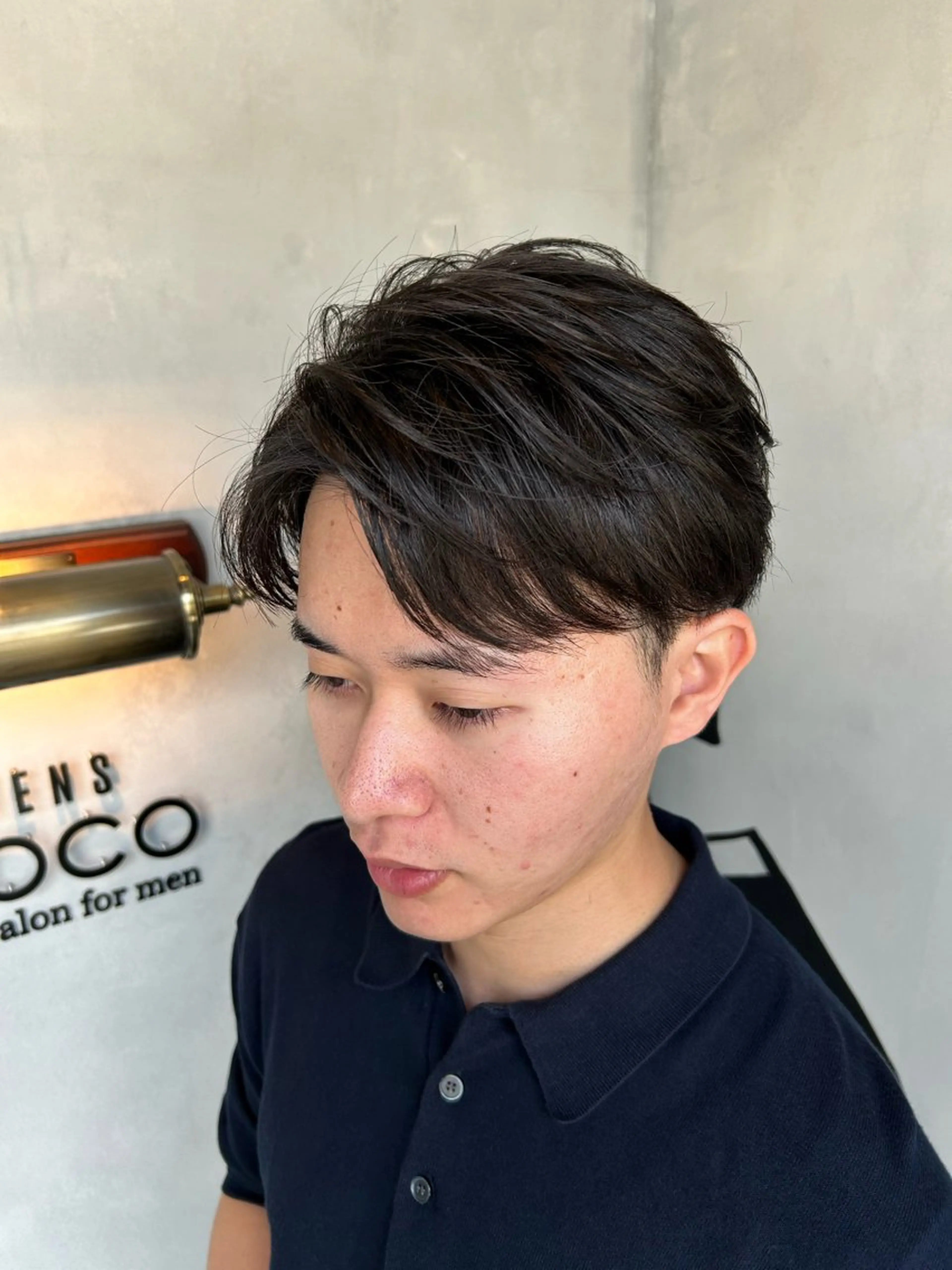 ミディアム メンズ センターパート カット 🔥メンズ特化🔥 塩拓巳のヘアスタイル