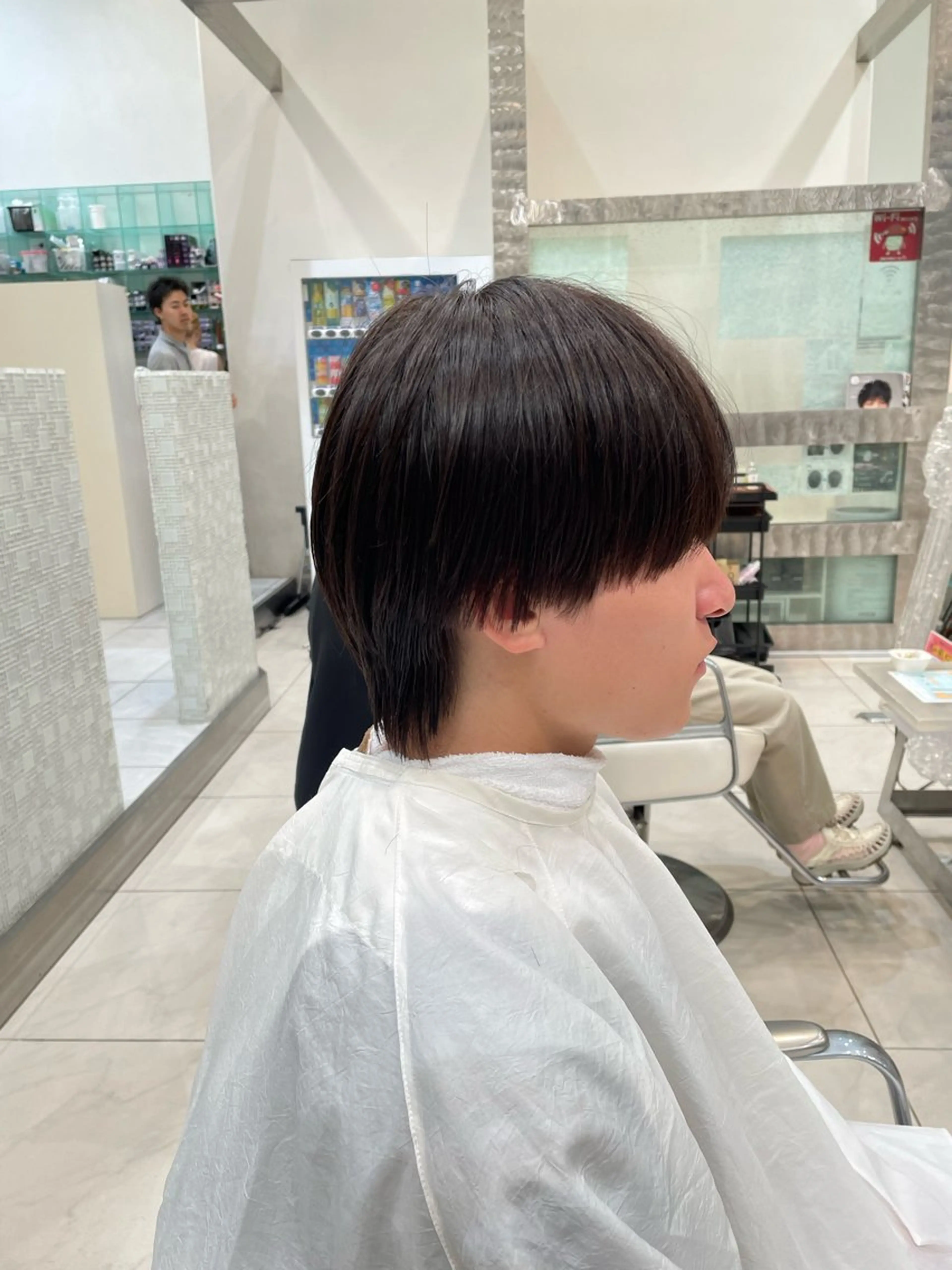 ショート パーマ メンズ 縮毛矯正 カット 縮毛矯正 トリートメント メンズスタイリスト 真栄平有希のヘアスタイル