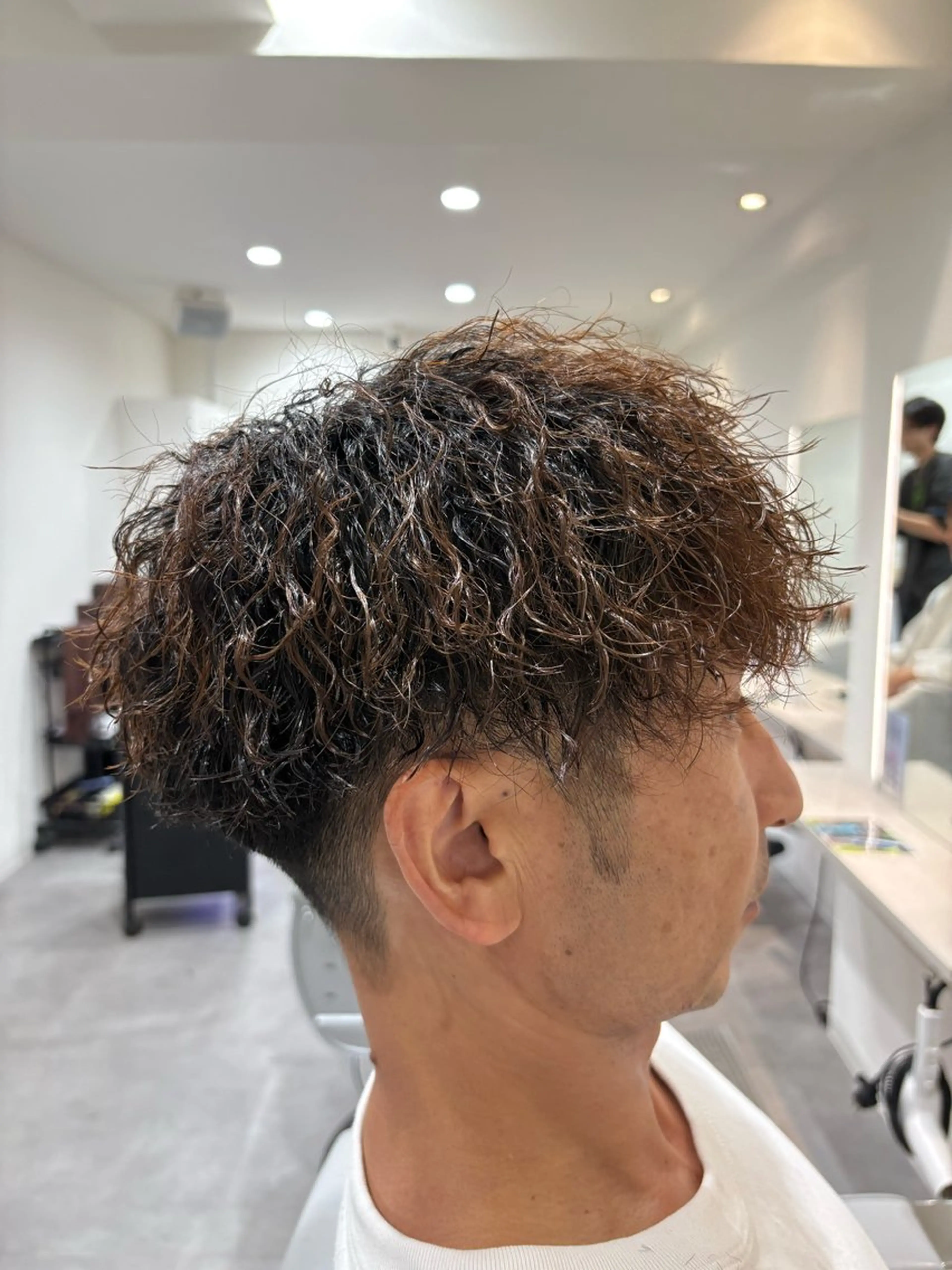 パーマ メンズ 深澤 知樹のヘアスタイル