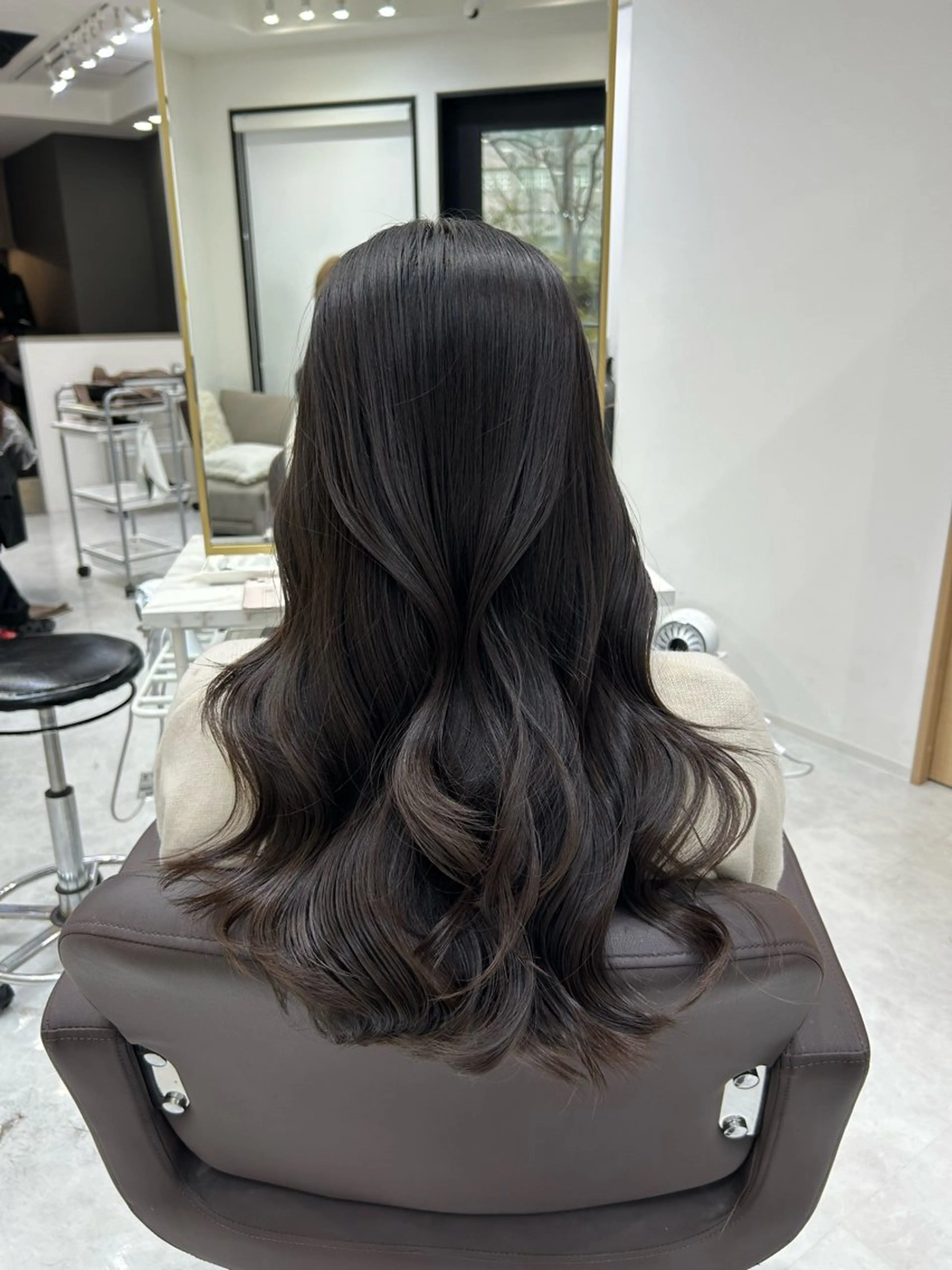 ロング カラー カット ヘアカラー トリートメント ヘアセット I'S.横浜所属・赤み消しカラー 🍀JUNKIのヘアスタイル