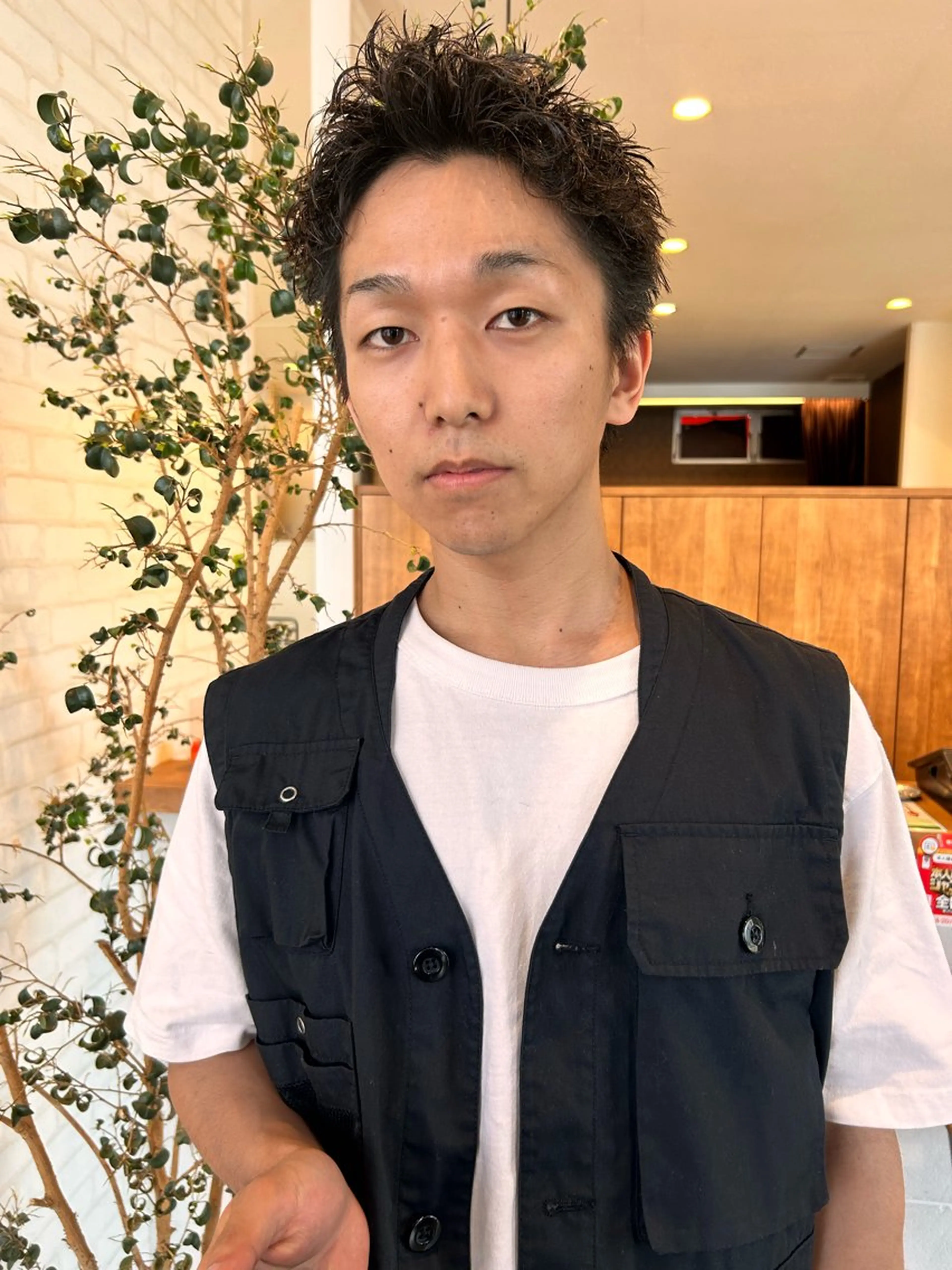 ショート カラー パーマ ヘアアレンジ メンズ ❣️倉敷❣️美髪 カラー能登一成のヘアスタイル