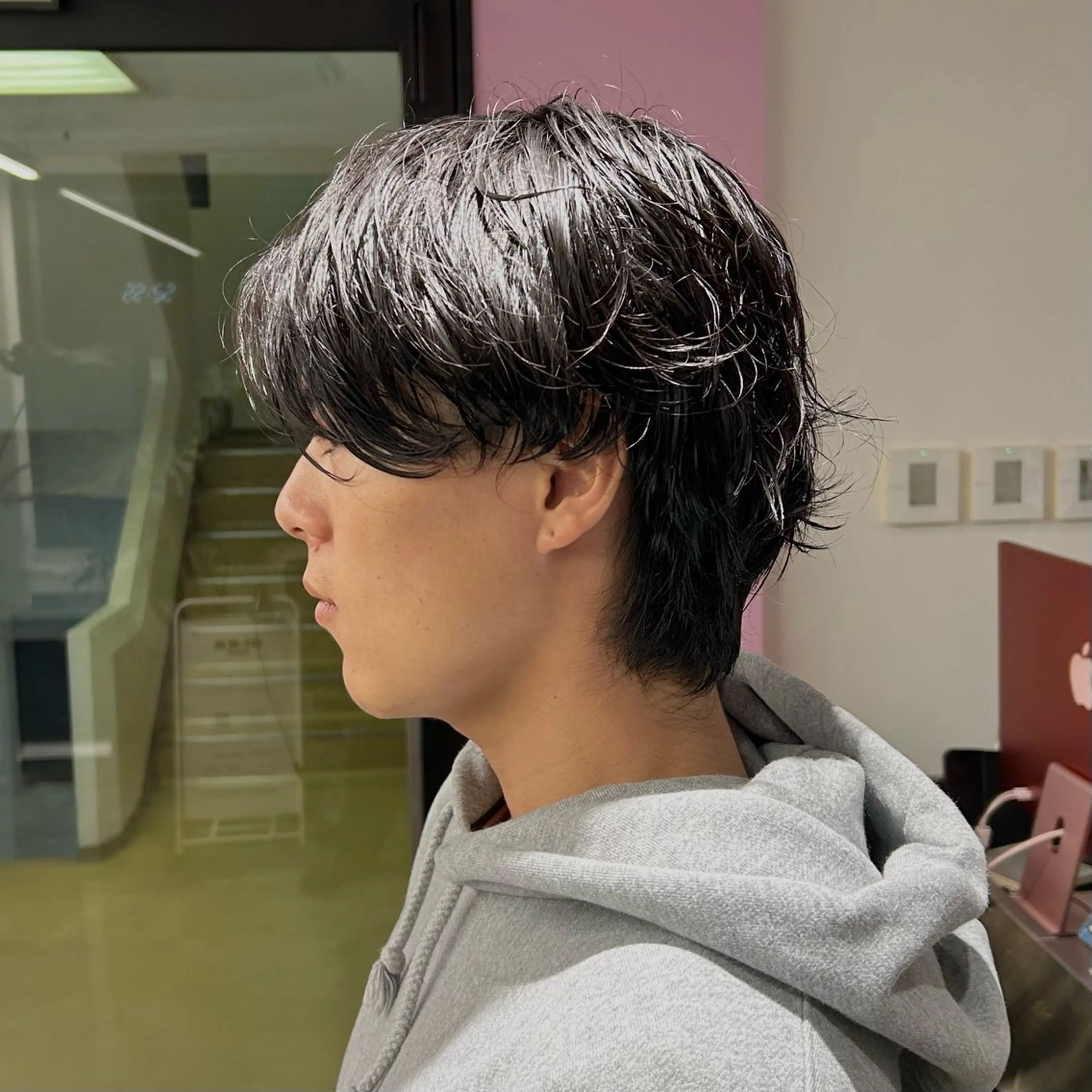 パーマ メンズ センターパート メンズパーマ ニュアンスパーマ Di-KA HAIR sendai所属・TASHIRO KOUのヘアスタイル