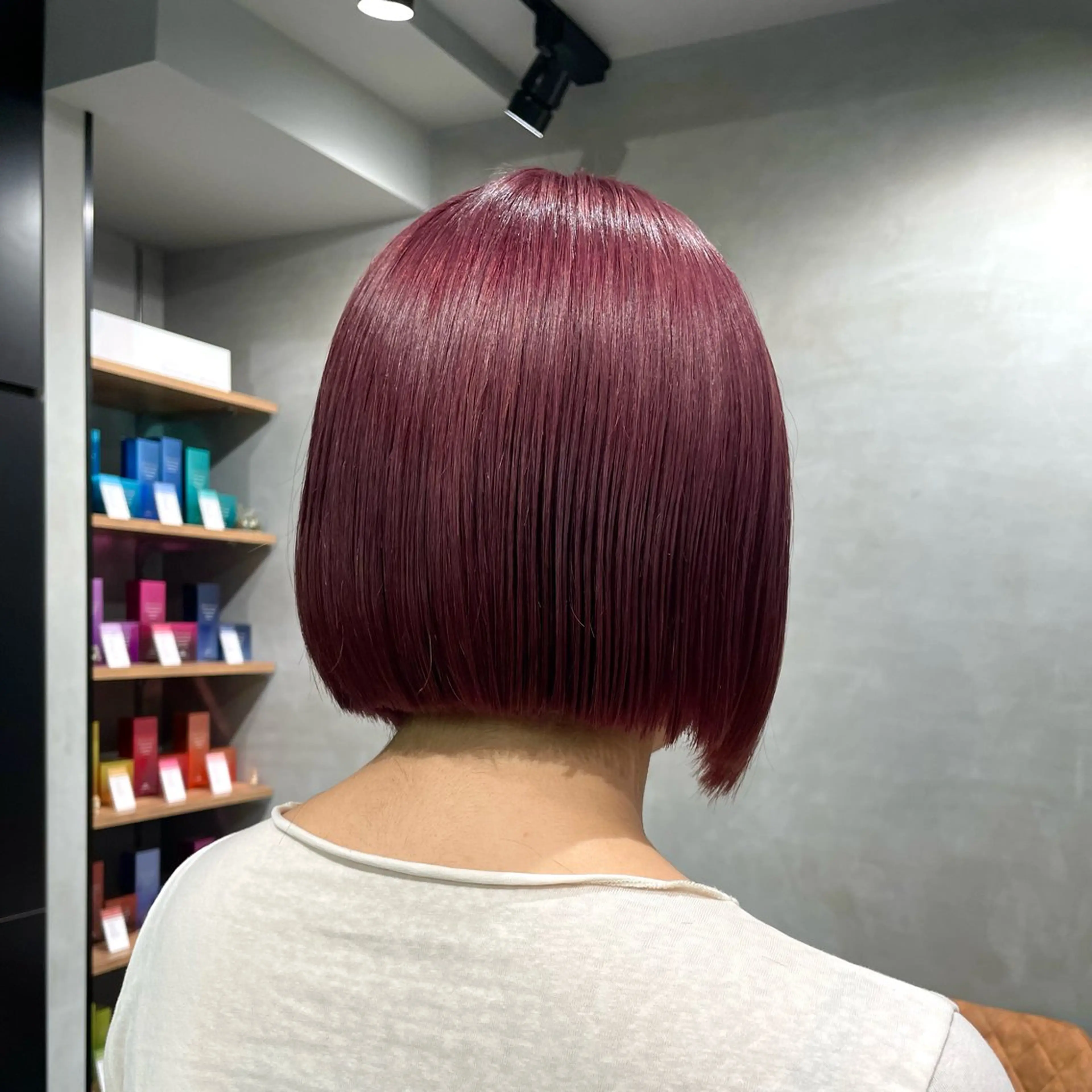 ミディアム カラー カット ヘアカラー ヘッドスパ ヘアセット 暖色レイヤー 🥀REIRIのヘアスタイル