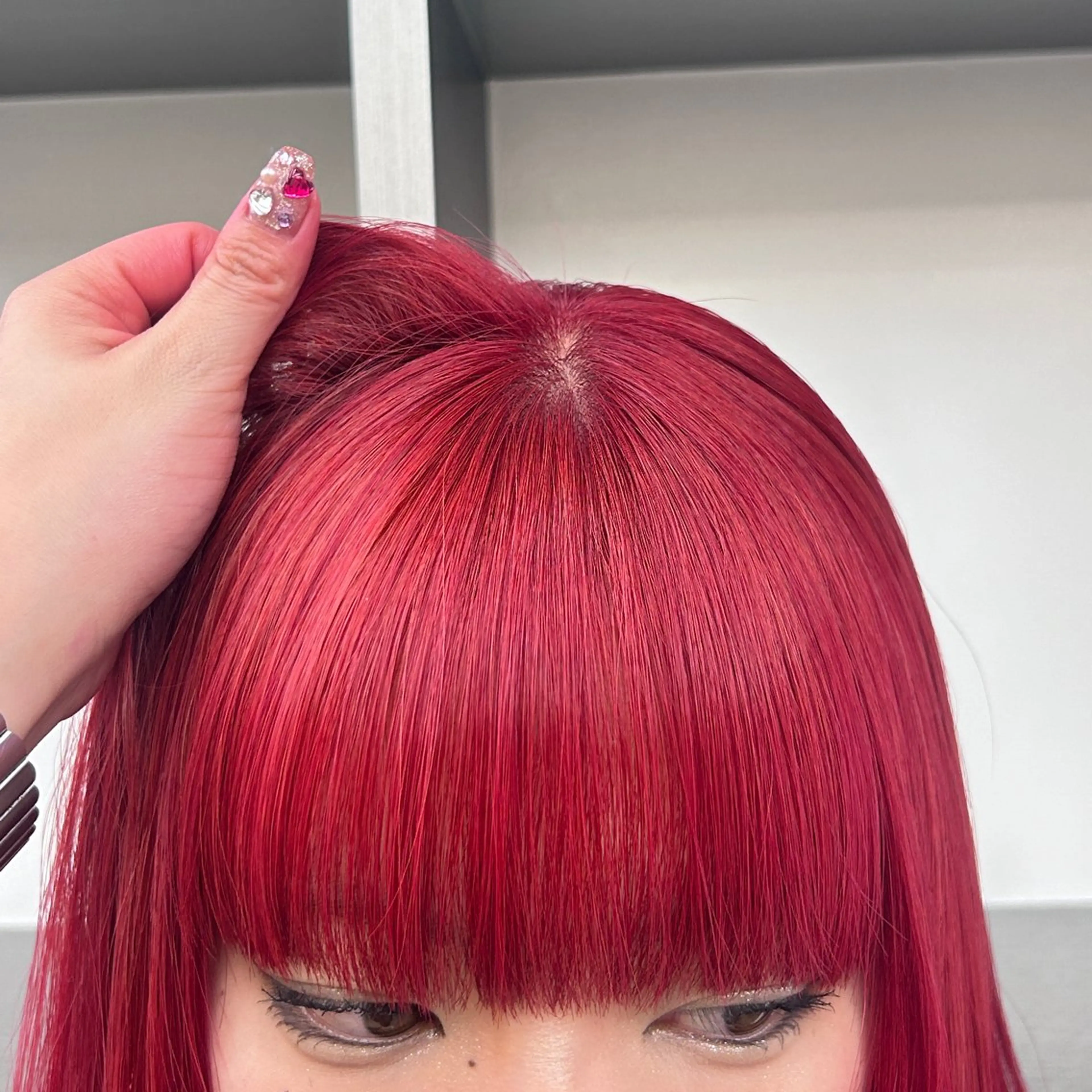 ミディアム カラー ヘアカラー トリートメント ✨うる艶/ブリーチ✨ 𝓡𝒖𝓷𝐚💋のヘアスタイル
