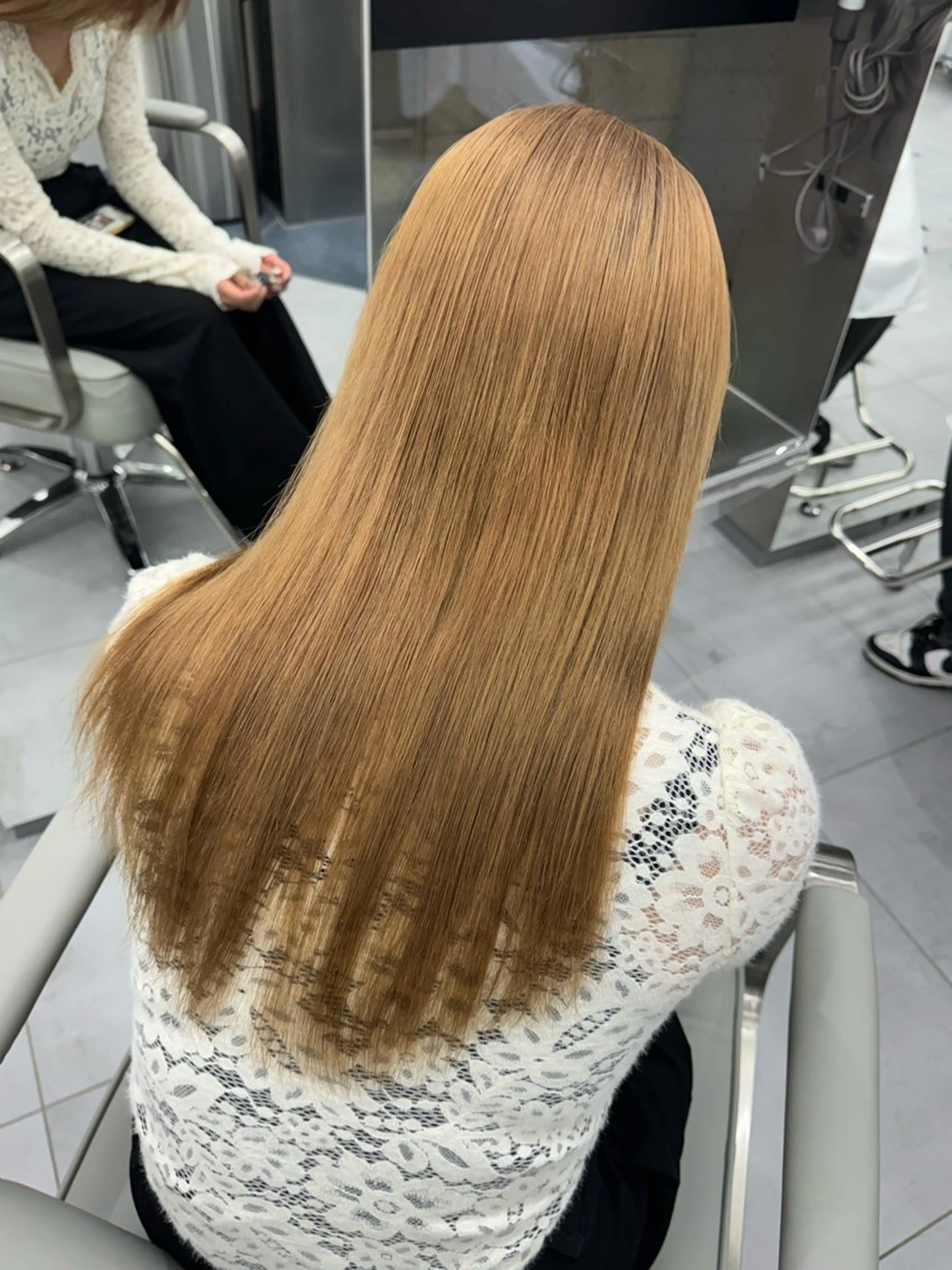 ロング カラー ヘアアレンジ 🐹ブリーチ/ボブ /韓国ヘア/蓮🐹のヘアスタイル