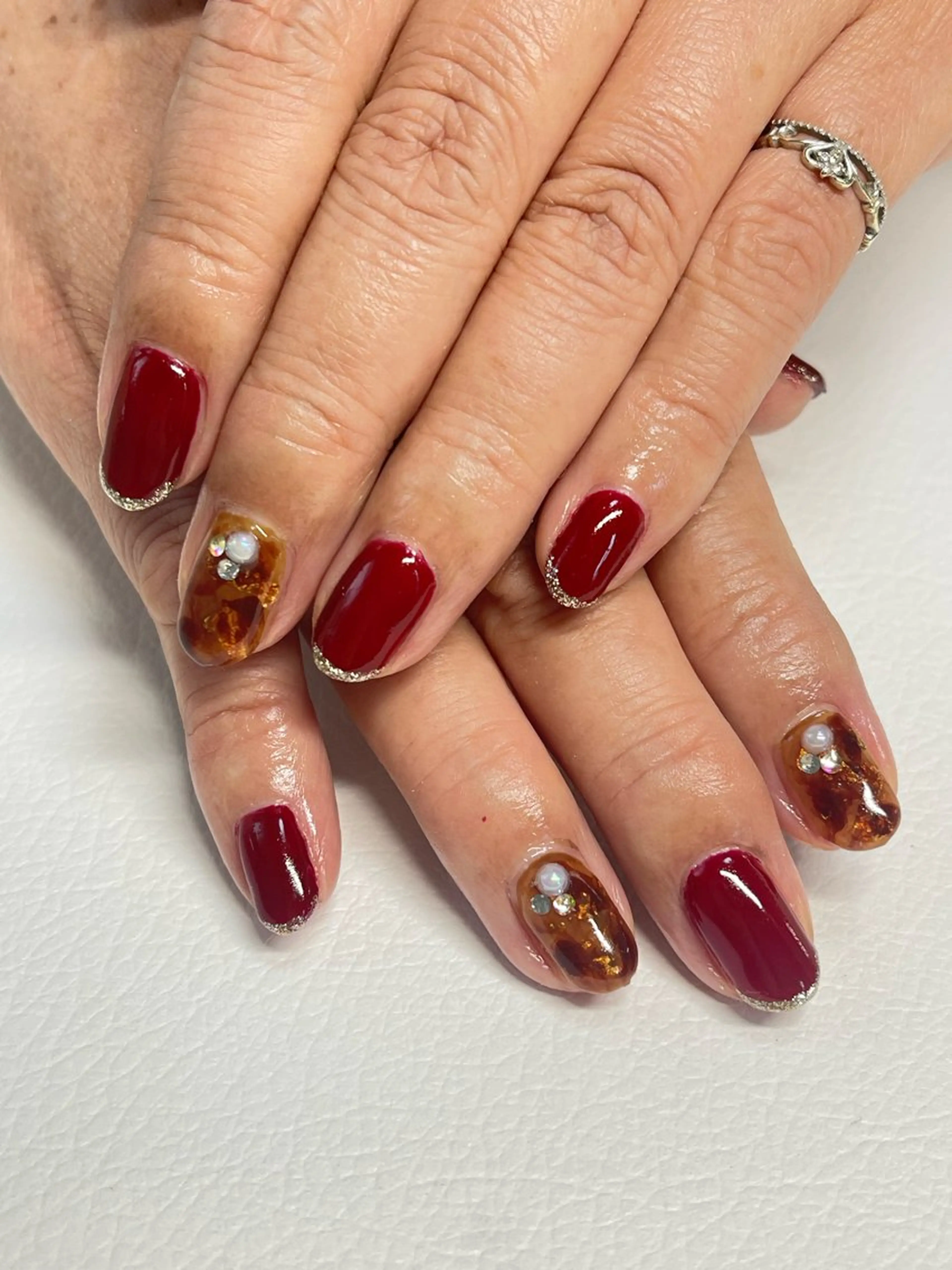 ネイル べっ甲ネイル Flora nailのネイルデザイン
