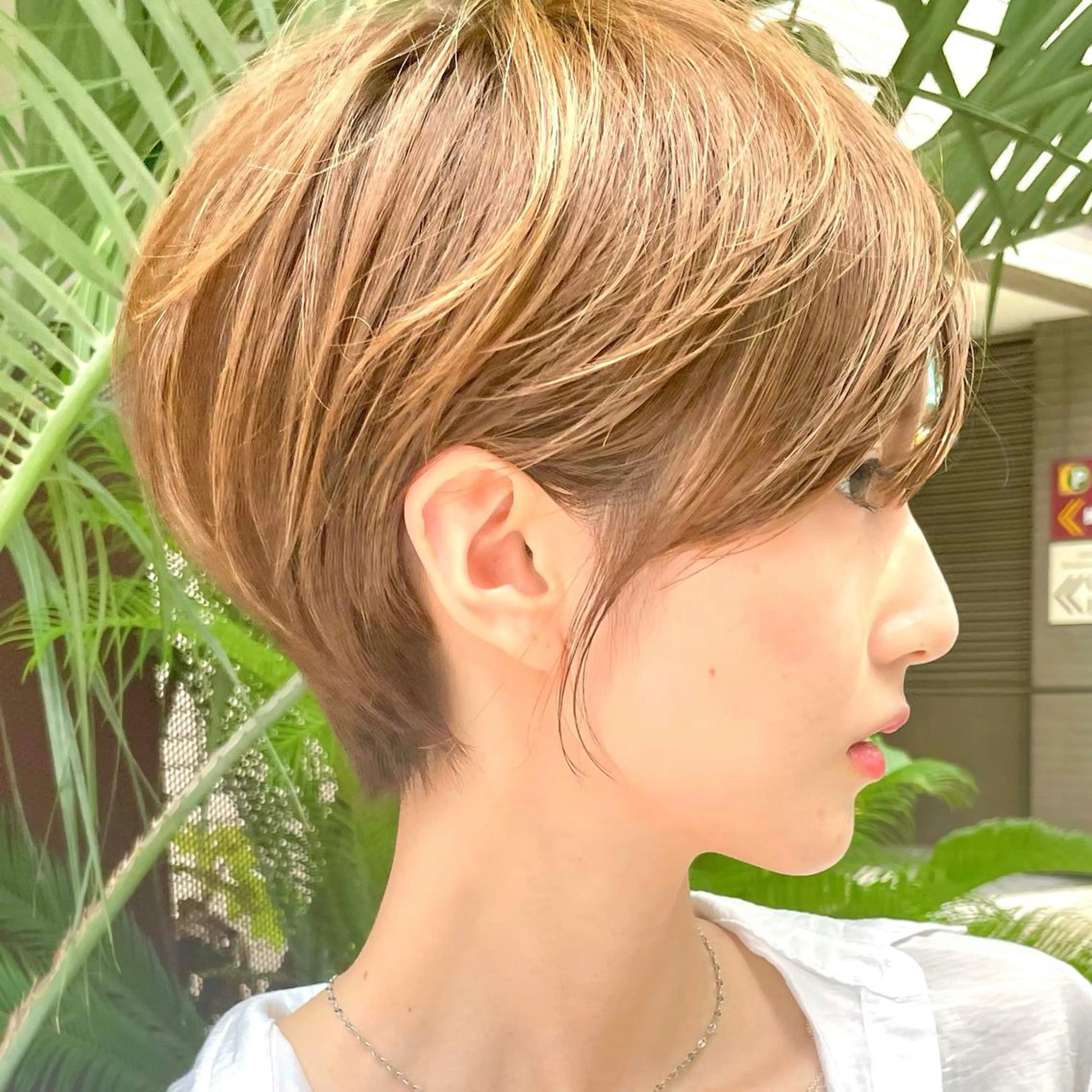 ショート カラー ハイトーンカラー ショートヘア レイヤー/韓国ヘア /顔周り/大久保貴之のヘアスタイル