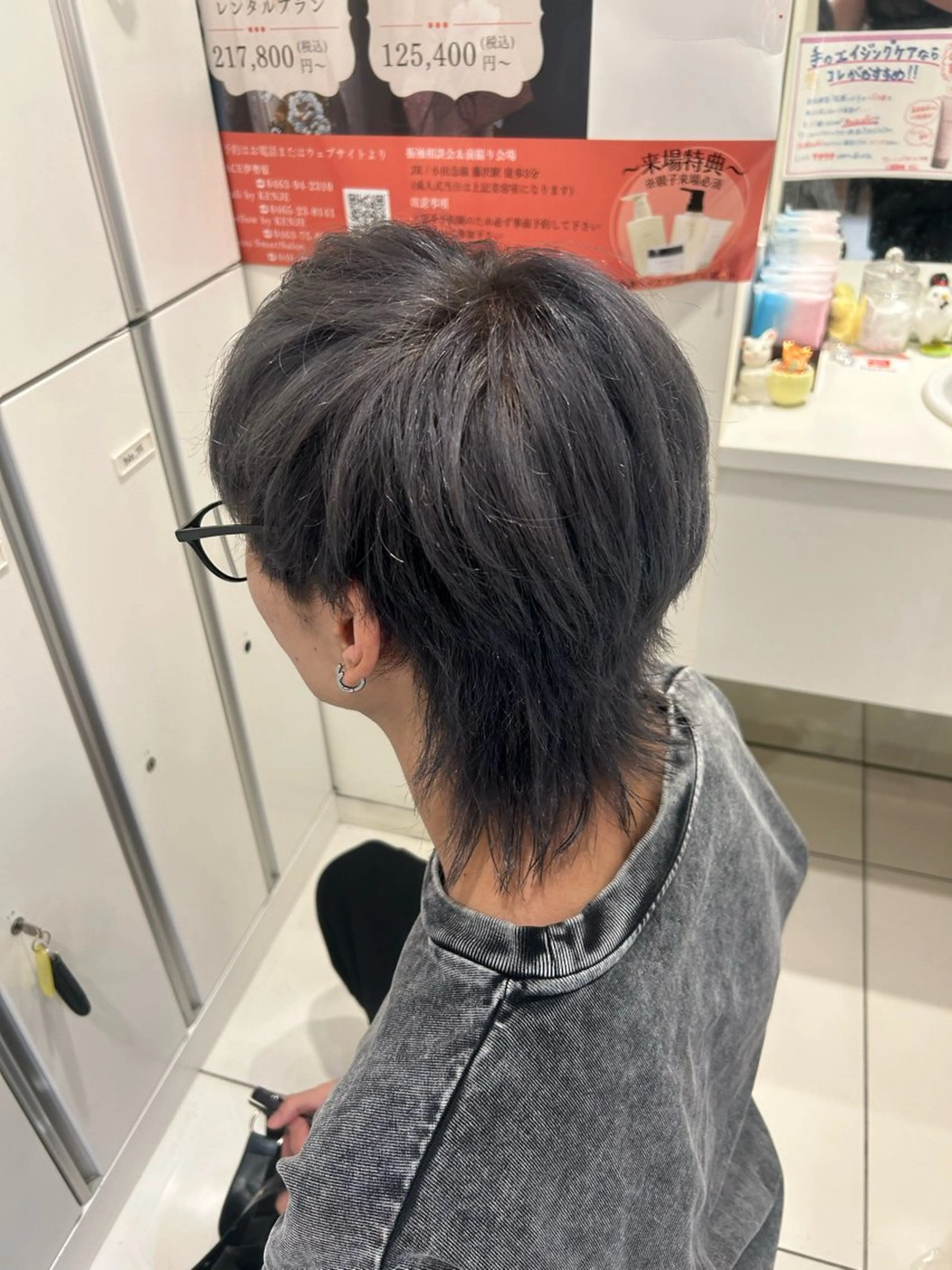 ショート カラー カット ヘアカラー たけだゆめ ダブルカラーのヘアスタイル