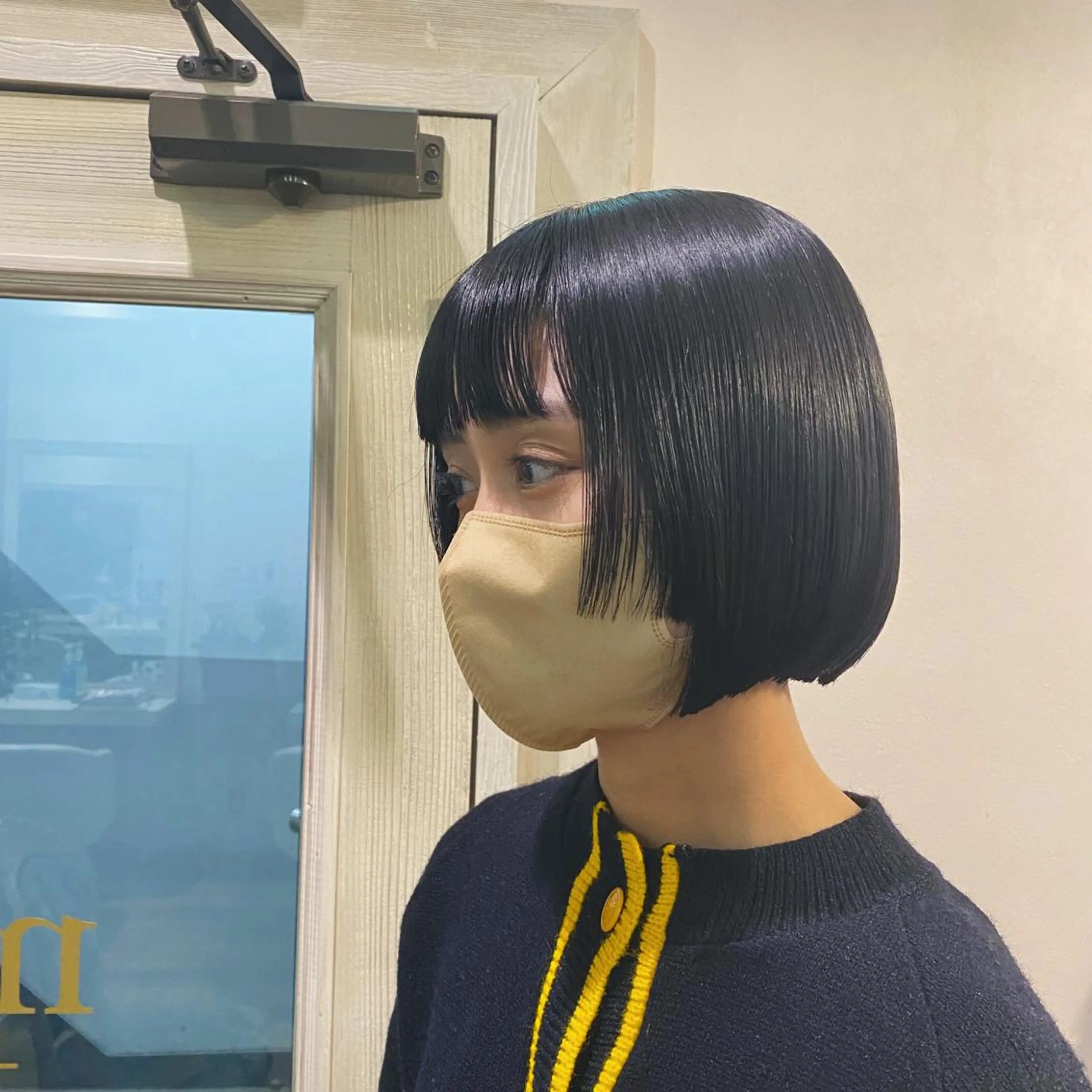 ショート カラー カット ヘアカラー トリートメント LATTE所属・垢抜け顔周り／韓国 ヘア𝑺𝒂𝒌𝒊のヘアスタイル