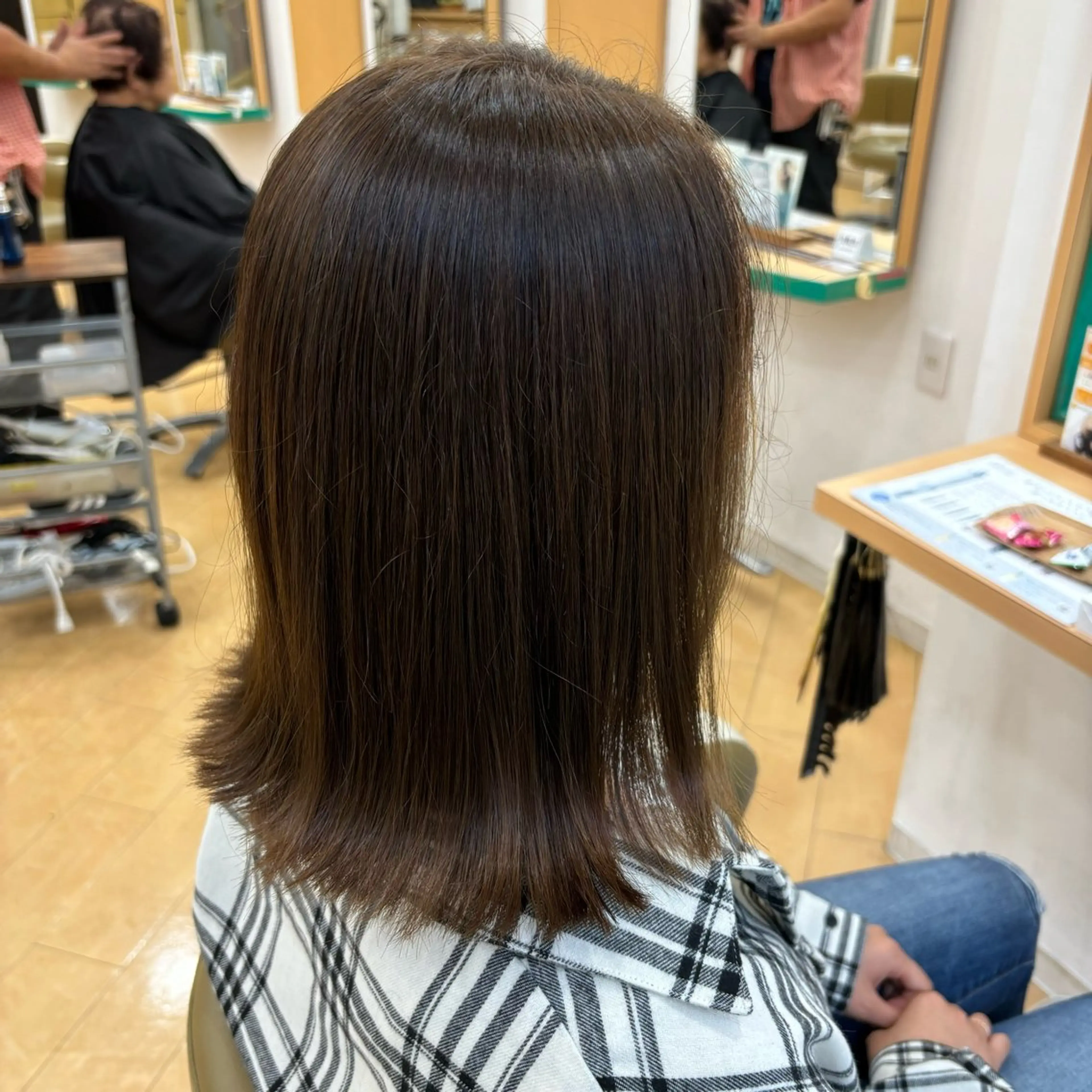 セミロング カラー ヘアカラー トリートメント 🎀🤍芦澤 李音🤍🎀のヘアスタイル