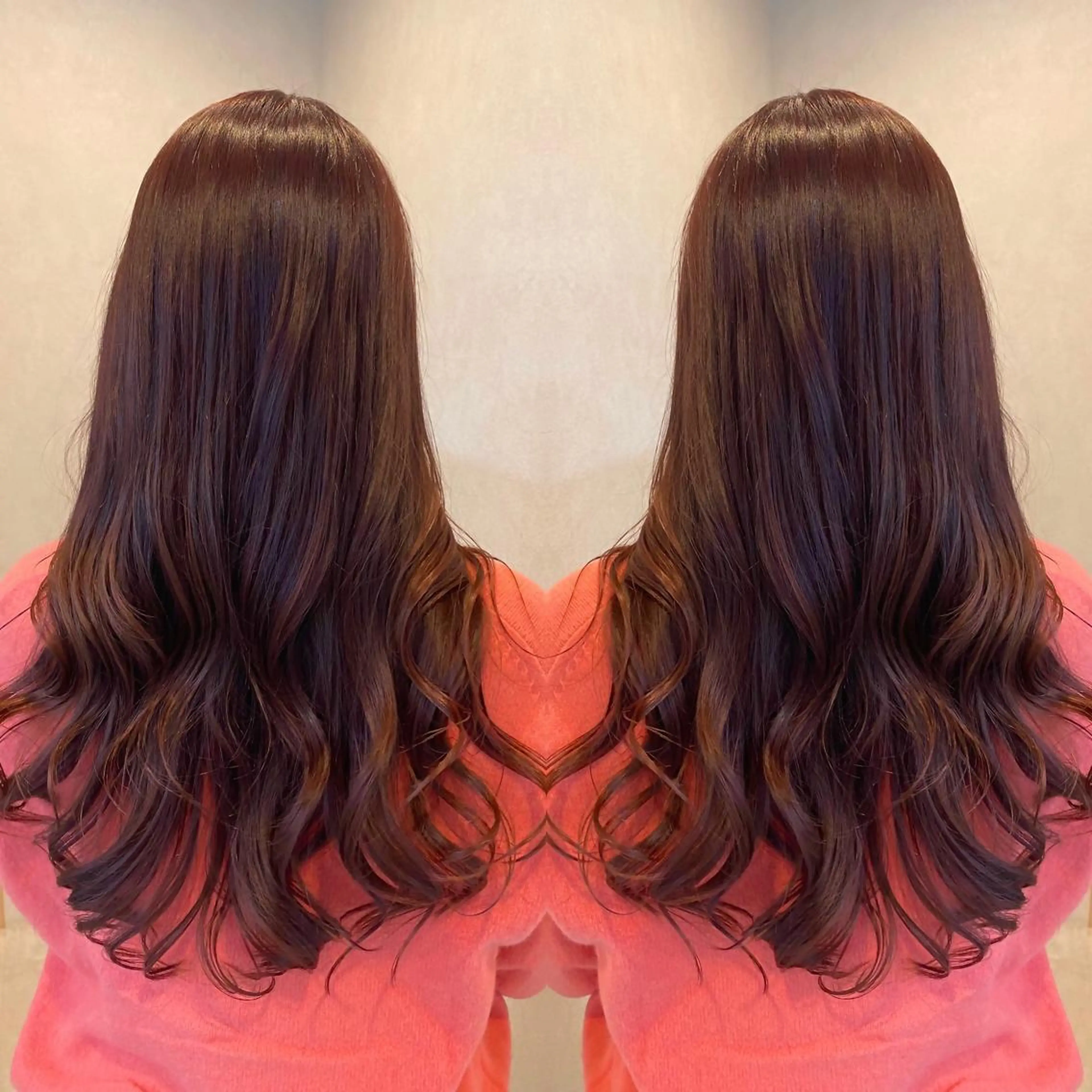 ロング カラー カット トリートメント tocca 💜石田愛結💜のヘアスタイル