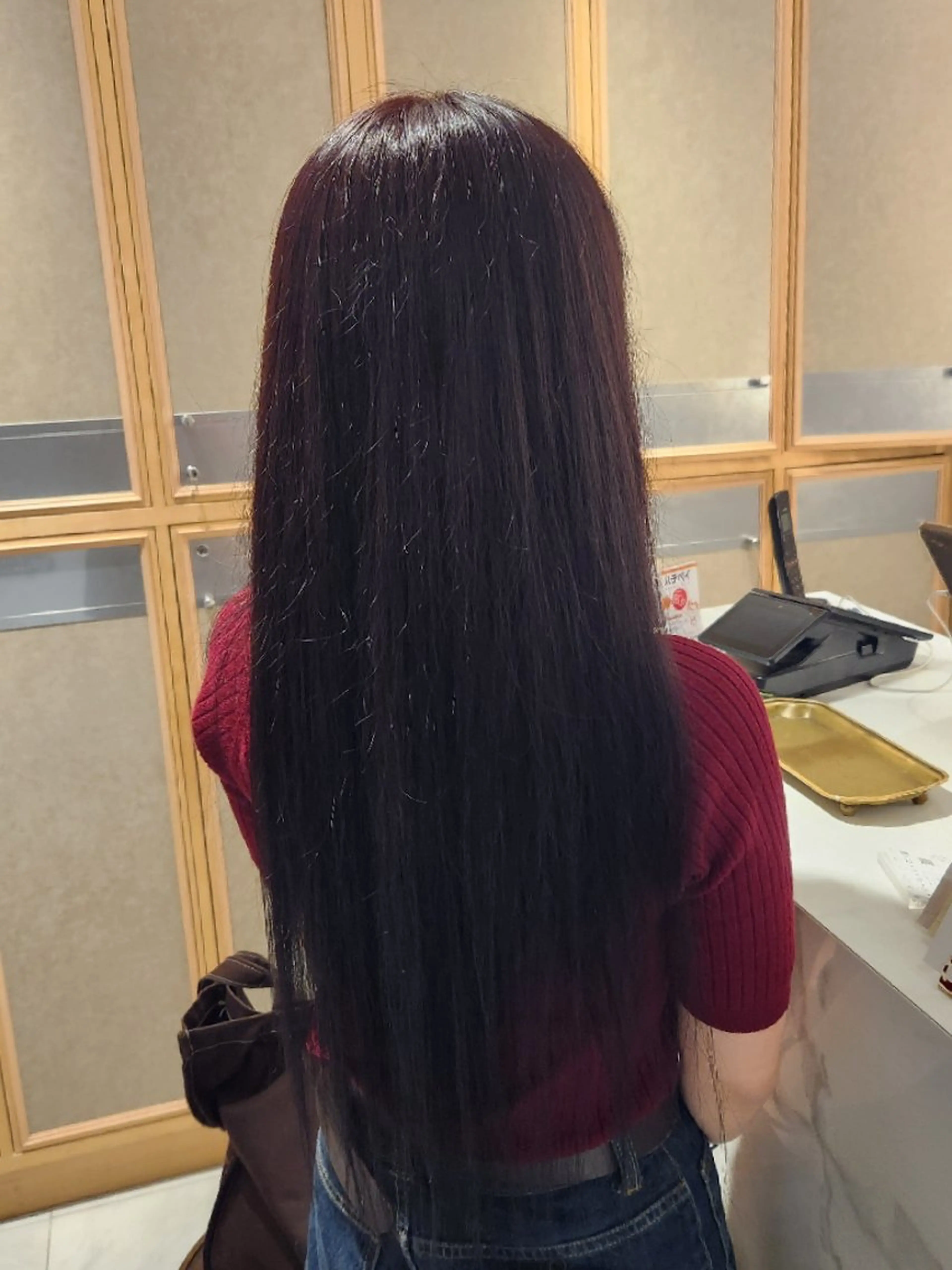 ロング カラー ヘアカラー トリートメント ヘッドスパ RUA💜‪ ‪モデル様募集中💜のヘアスタイル
