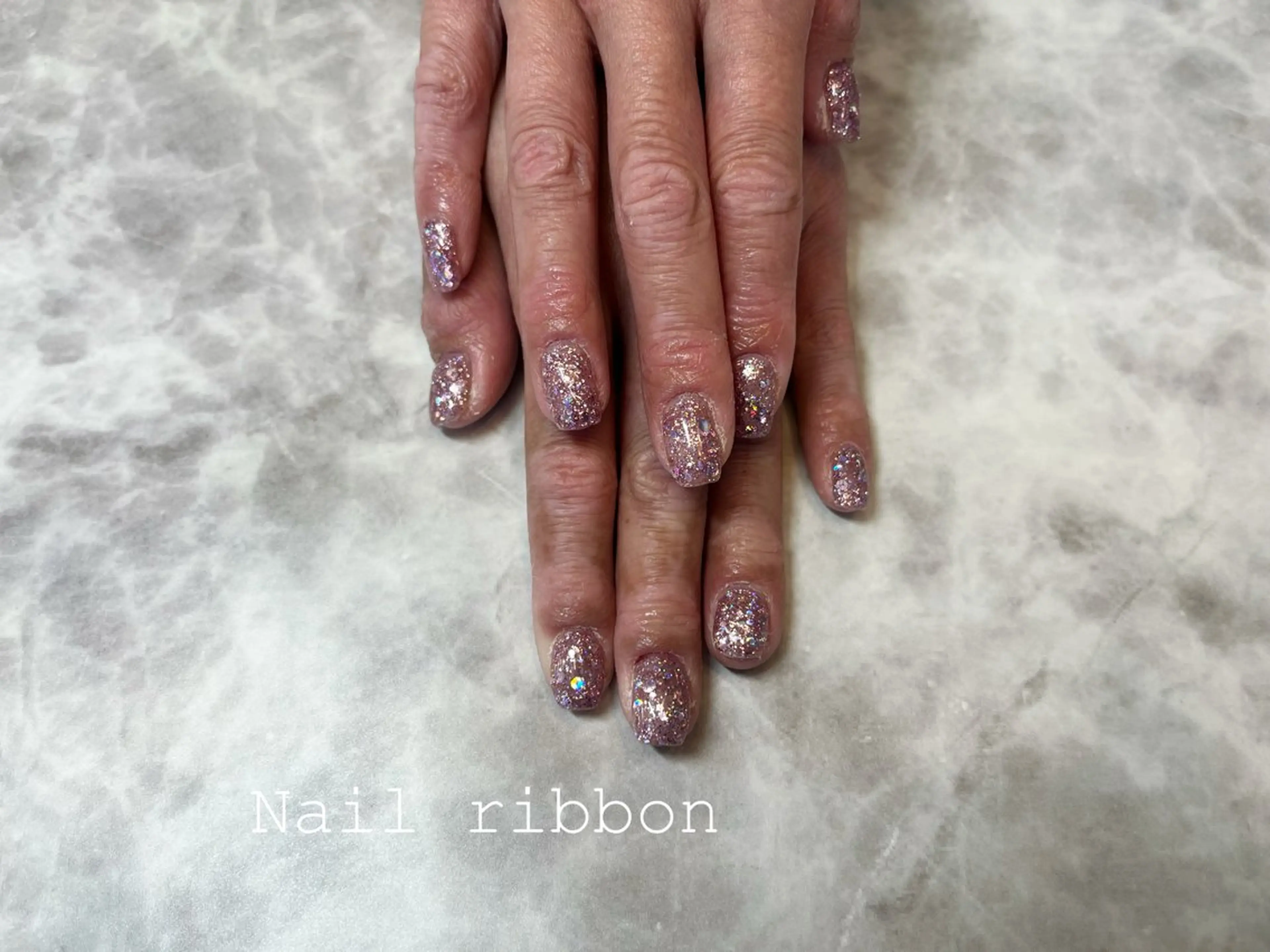 ネイル ネイルリボン 笠井のネイルデザイン