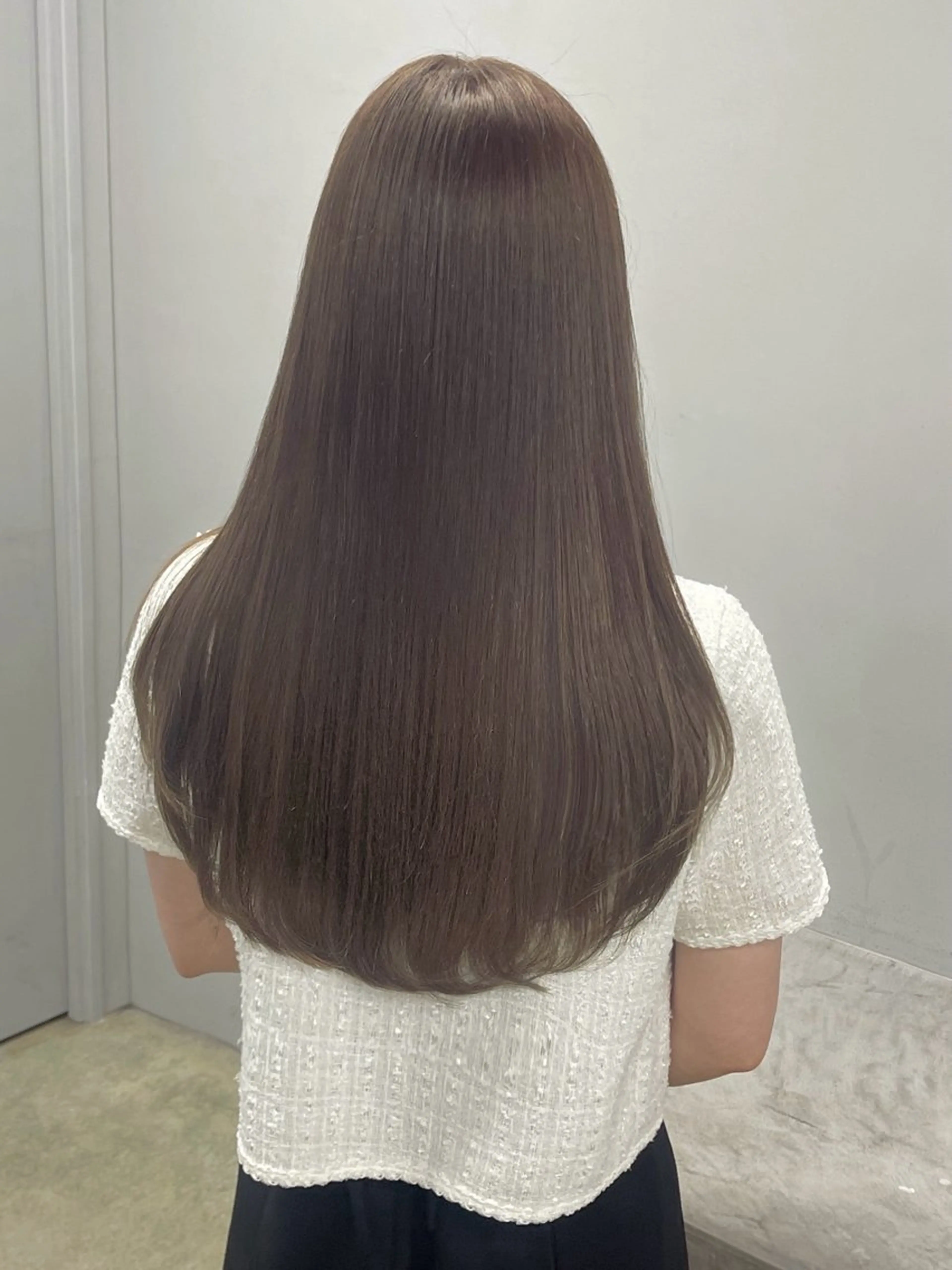 ロング カラー ベージュカラー グレージュ ラベンダーカラー ラベンダーグレージュ ラベンダーグレー mihiro 美優のヘアスタイル