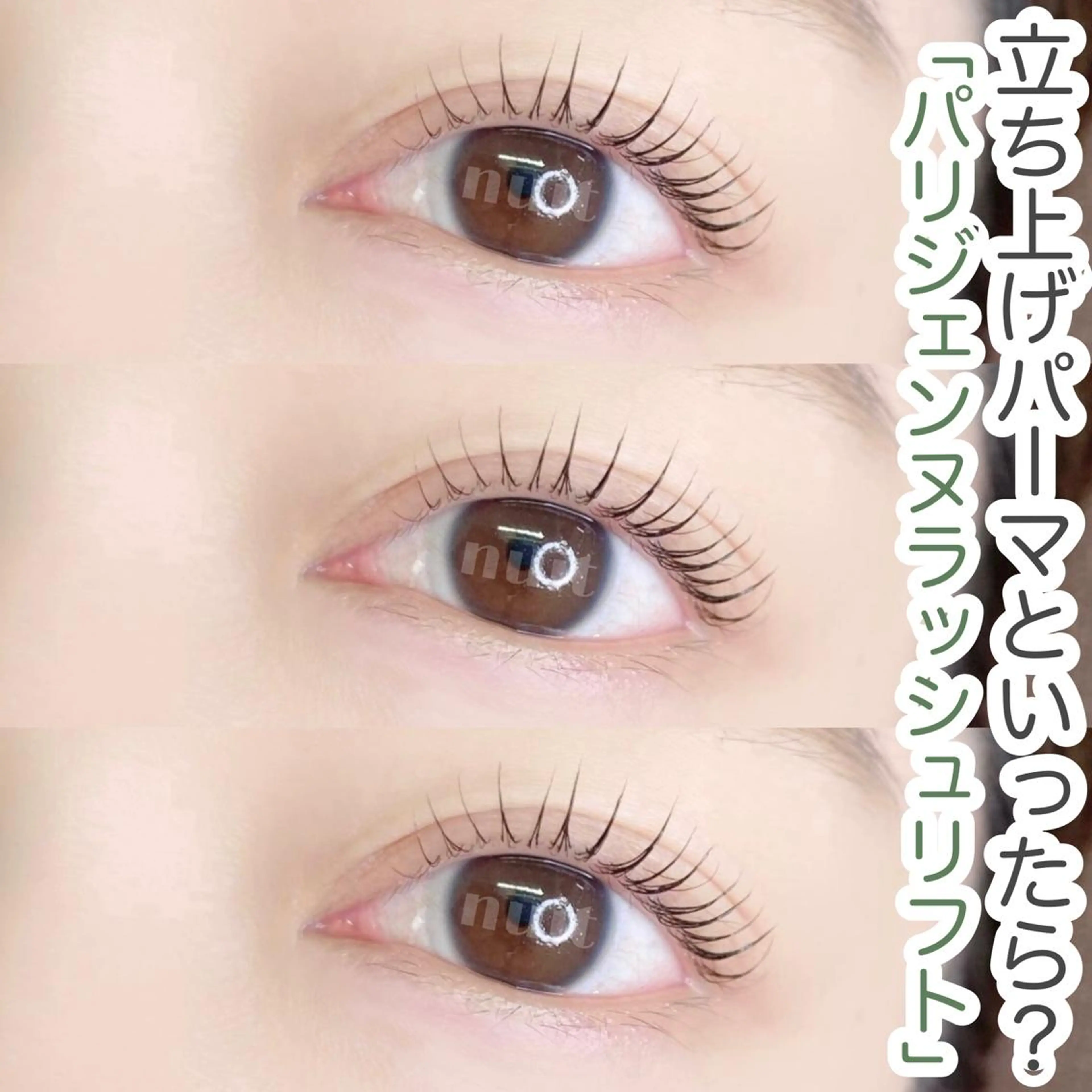 マツエク・マツパ パリジェンヌラッシュリフト eyelash  salon  nuit【ニュイ】所属・nuit 【ニュイ】 大宮 /　yucaのマツエク・マツパデザイン