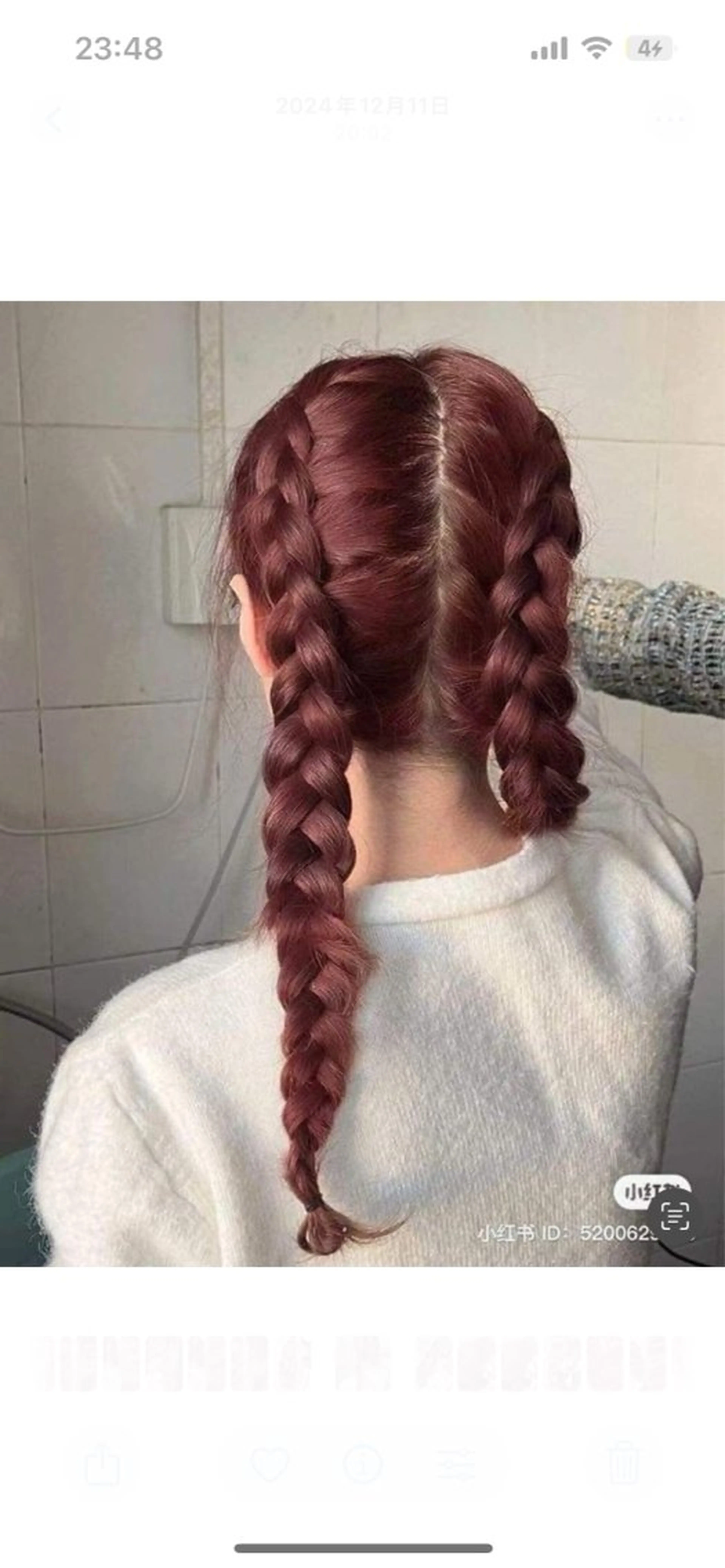 カラー ヘアカラー ブリーチなし🍒中韓 /暖色系🍒のヘアスタイル