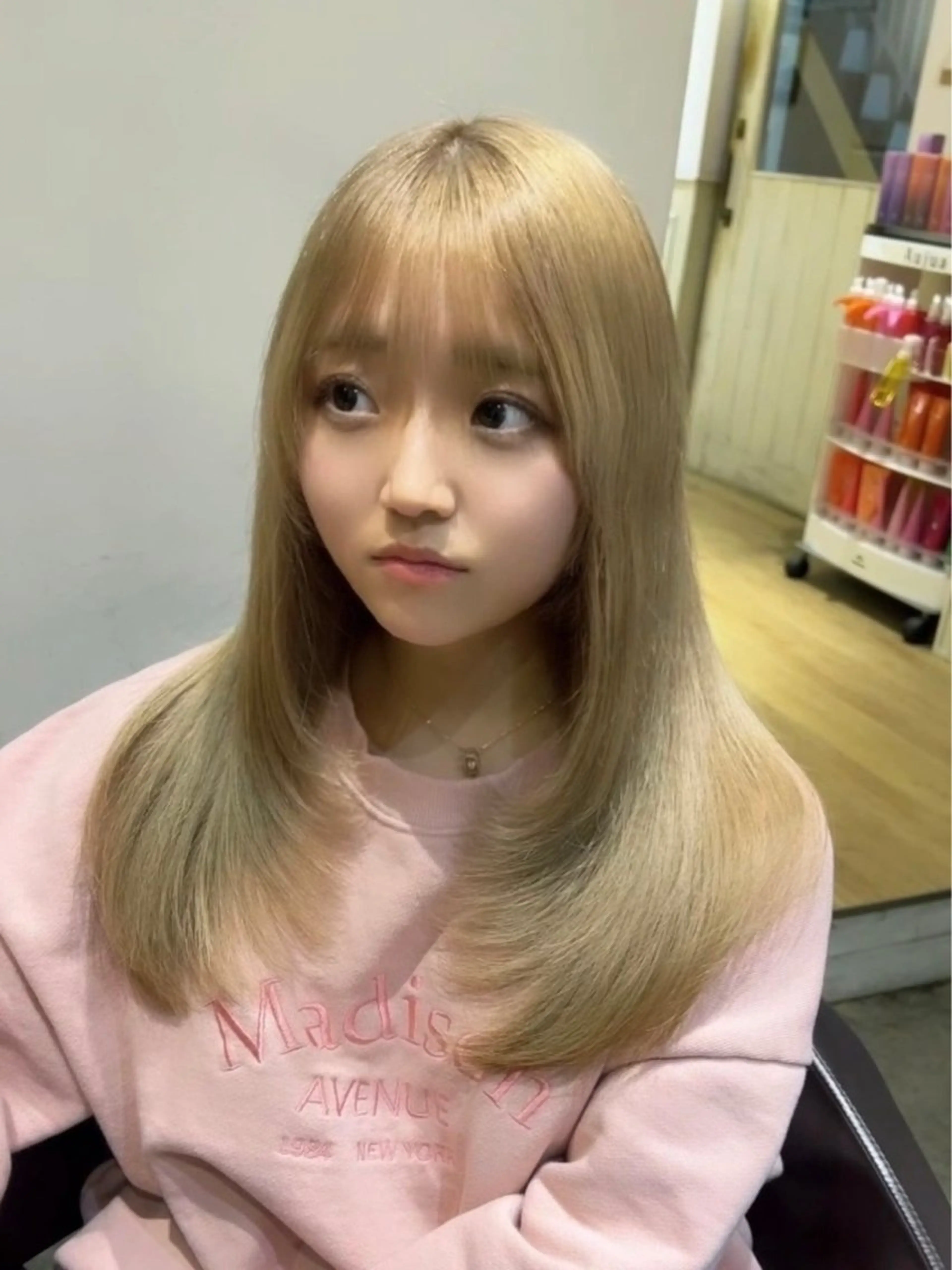 ロング カラー 髪質改善×韓国 レイヤー ひかるのヘアスタイル
