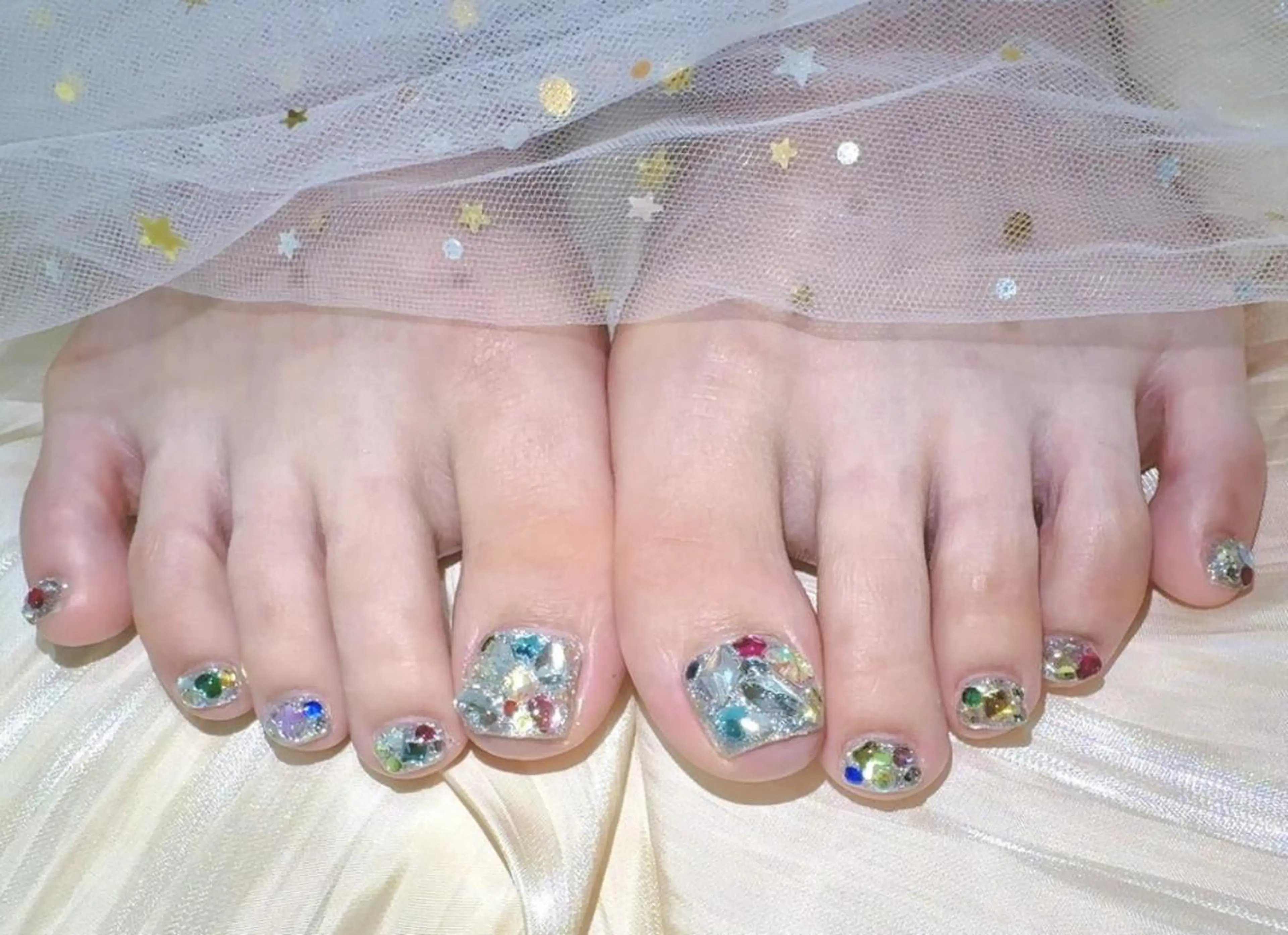 🦋【8月限定】フット・持ち込みデザイン(親指アート)の写真