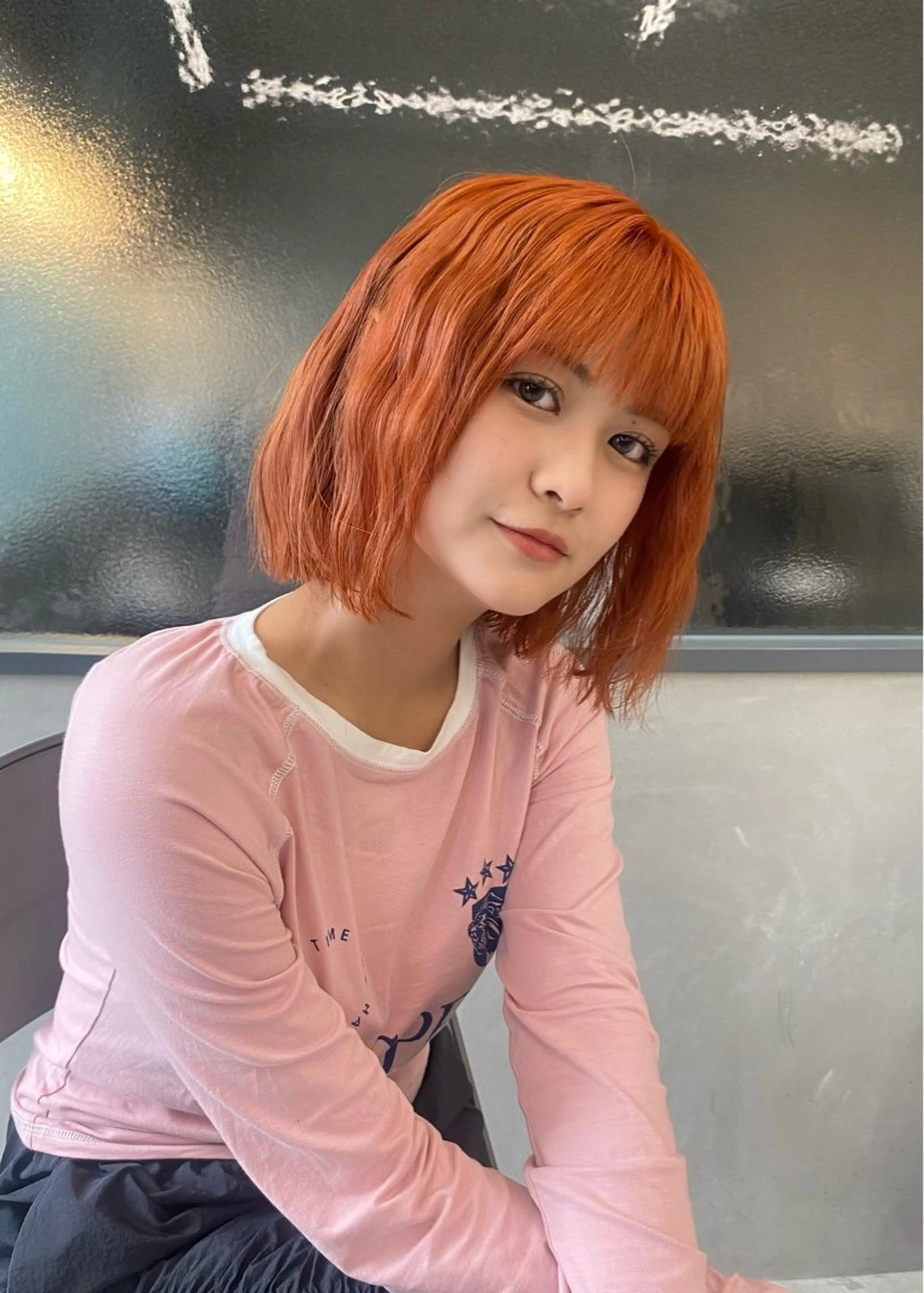 ミディアム カラー ヘアアレンジ カット ヘアカラー トリートメント mina 🌷のヘアスタイル