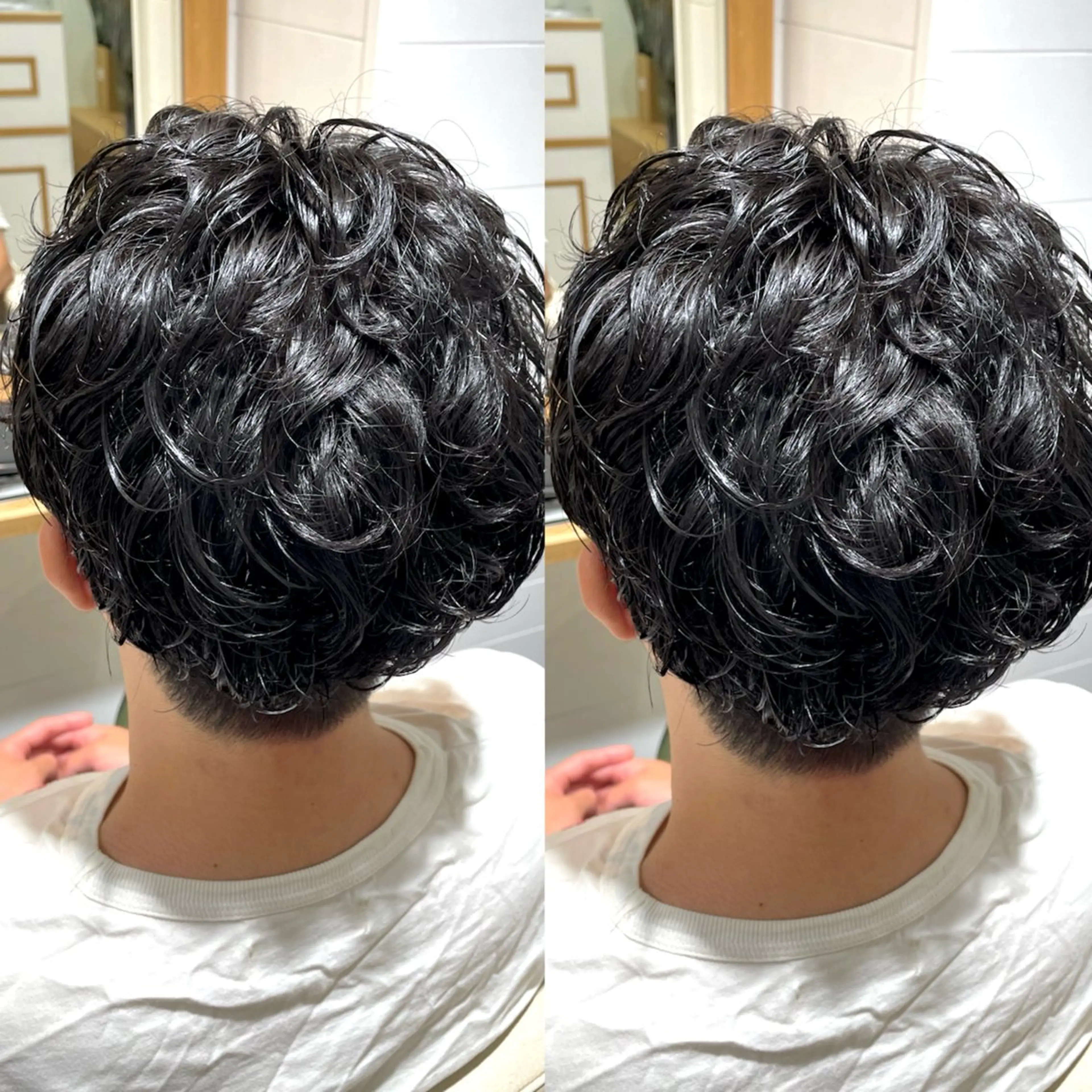 パーマ メンズ スズキ　マリ 🎱8月限定価格のヘアスタイル