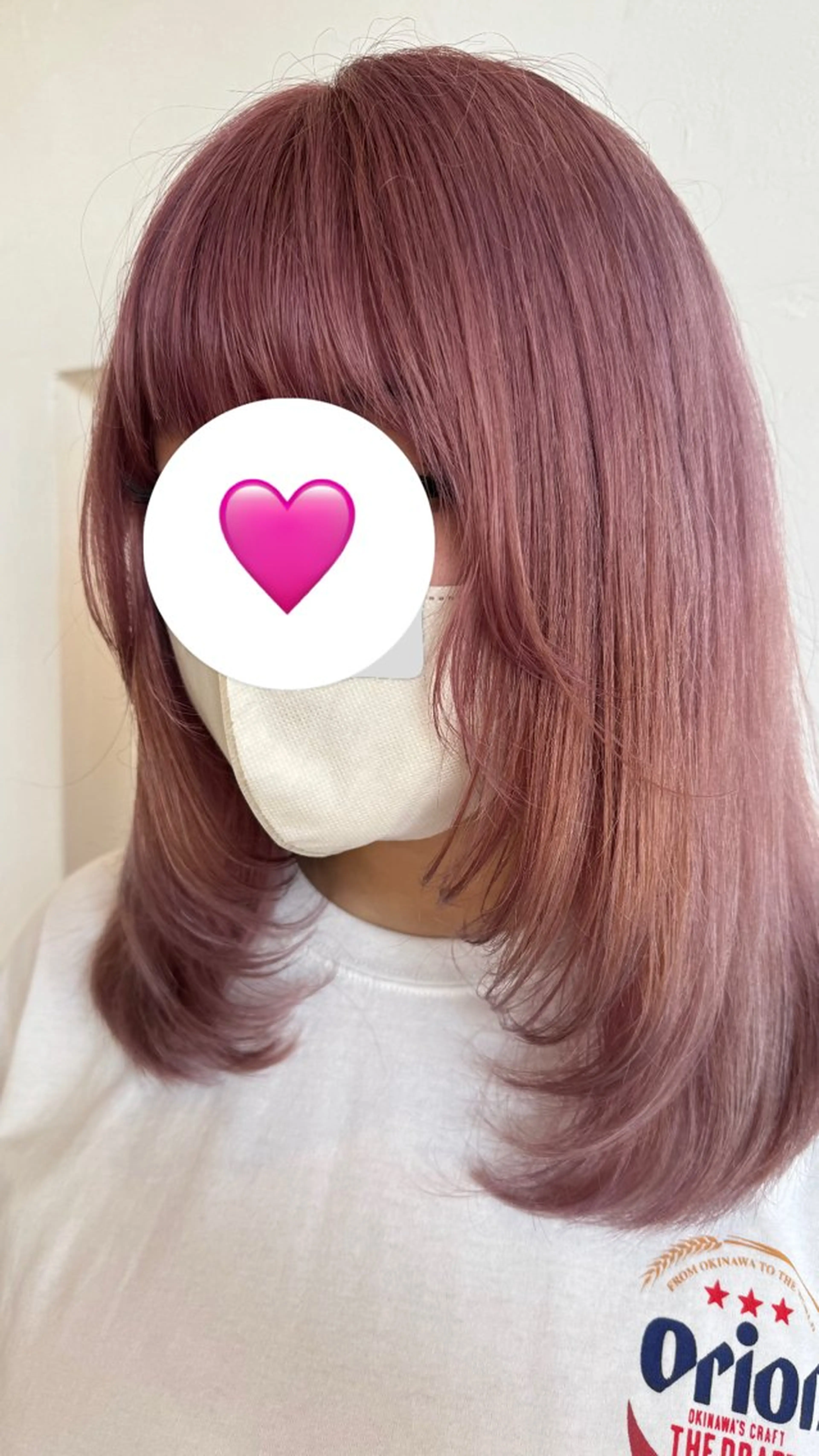 ミディアム カラー ベージュカラー ピンクカラー ピンクベージュ レイヤーカット カット ヘアカラー ブランシェ神領店 稲垣 葵のヘアスタイル