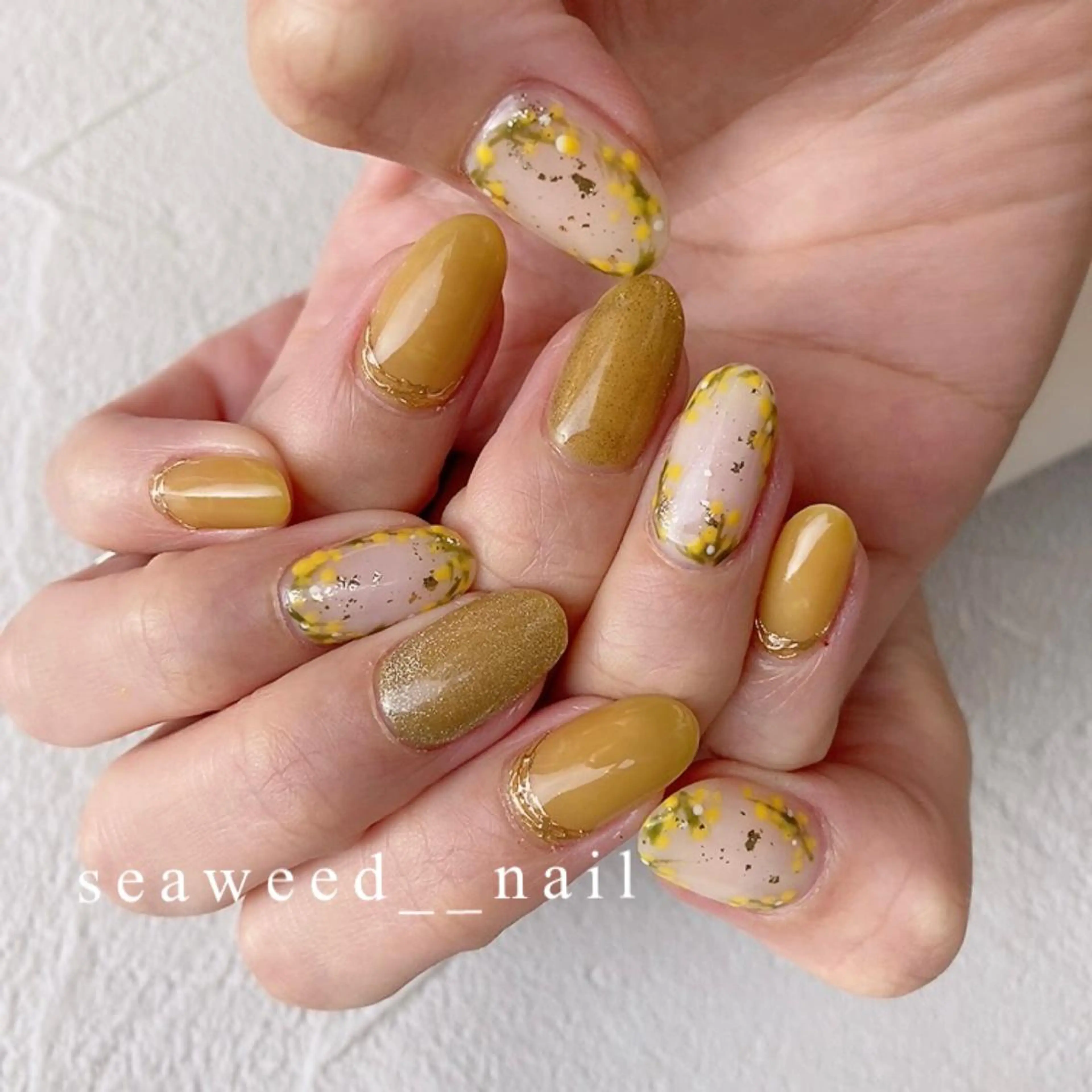 ネイル ハンドネイル seaweed nailのネイルデザイン