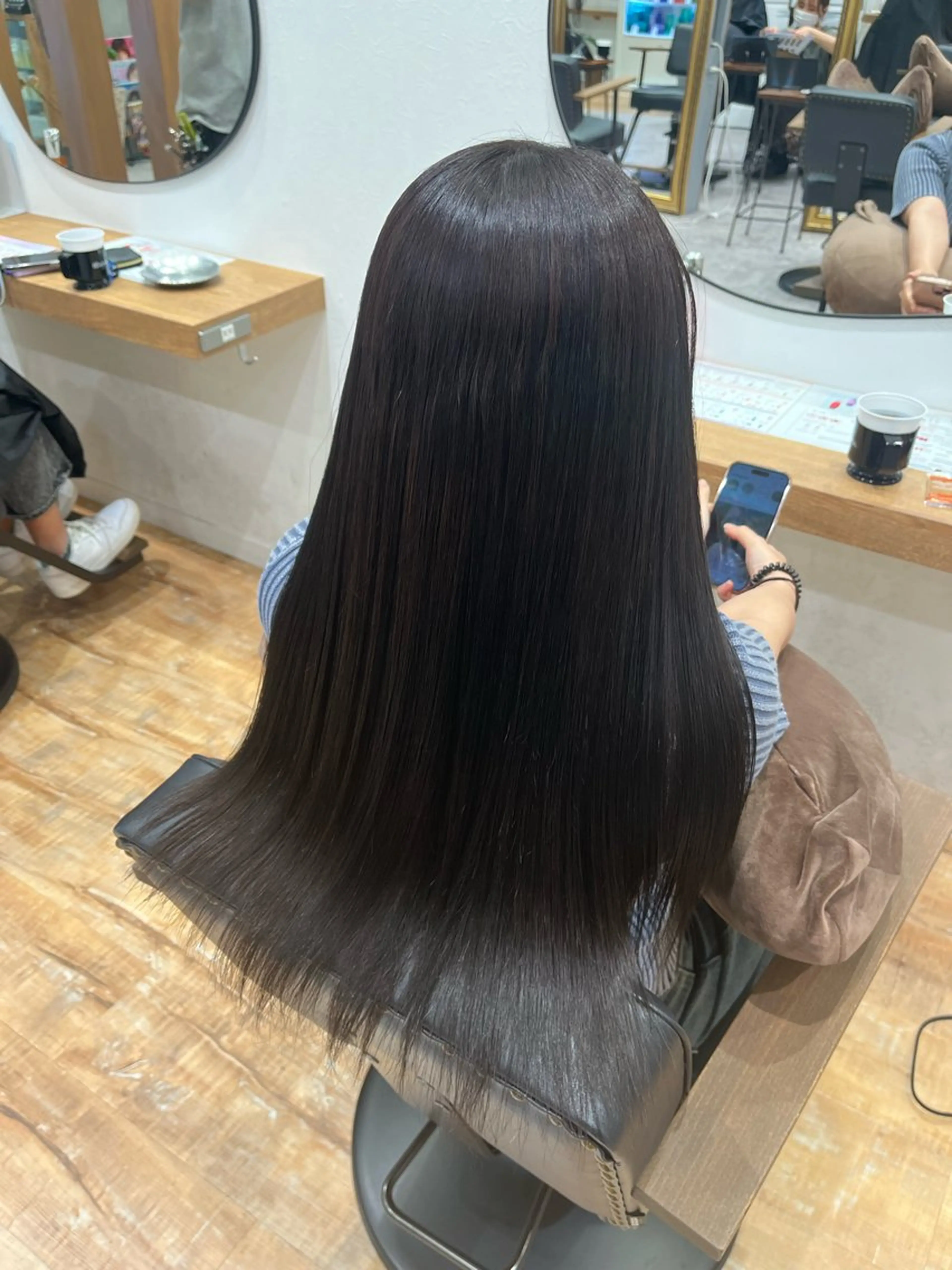 ロング ヘアカラー トリートメント 透明感カラー/モデル 募集/🎀MAI🎀のヘアスタイル