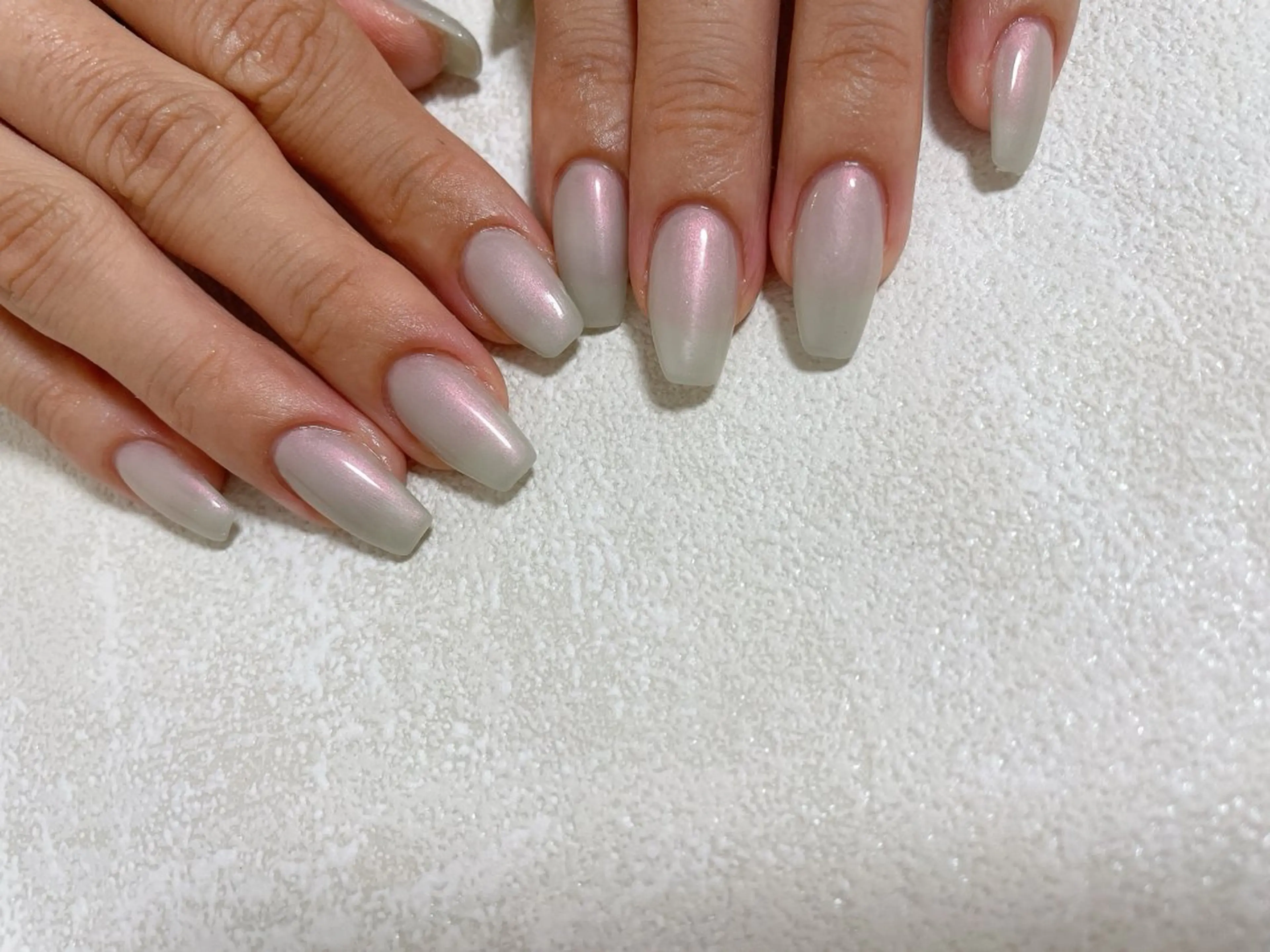 ネイル オーロラネイル フットネイル フレンチネイル ジェルネイル マグネットネイル ハンドネイル Mogu nail 二子玉川のネイルデザイン
