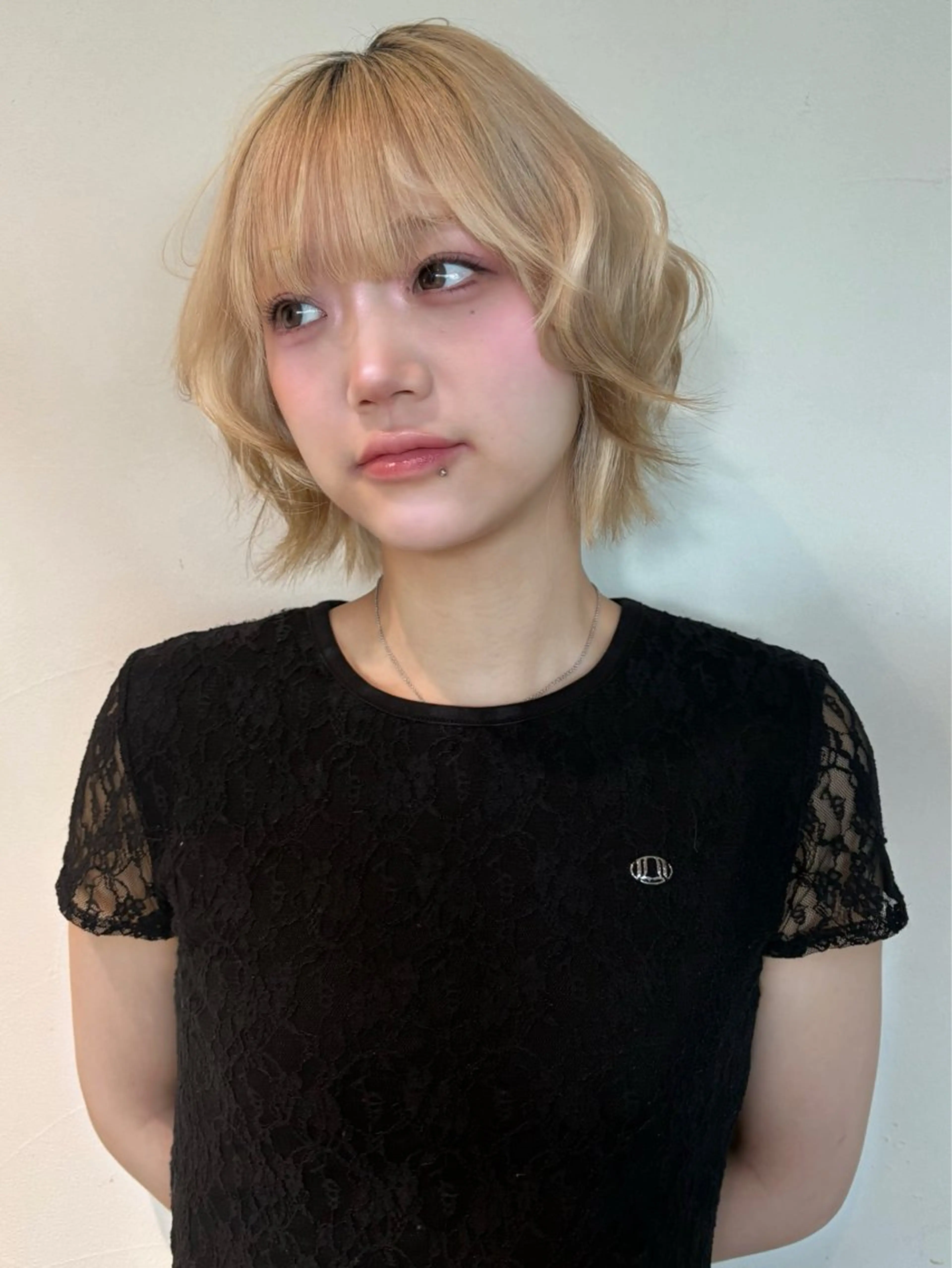ショート カラー ヘアカラー 愛されヘア🌙♩.• 透明感カラー/こはるのヘアスタイル